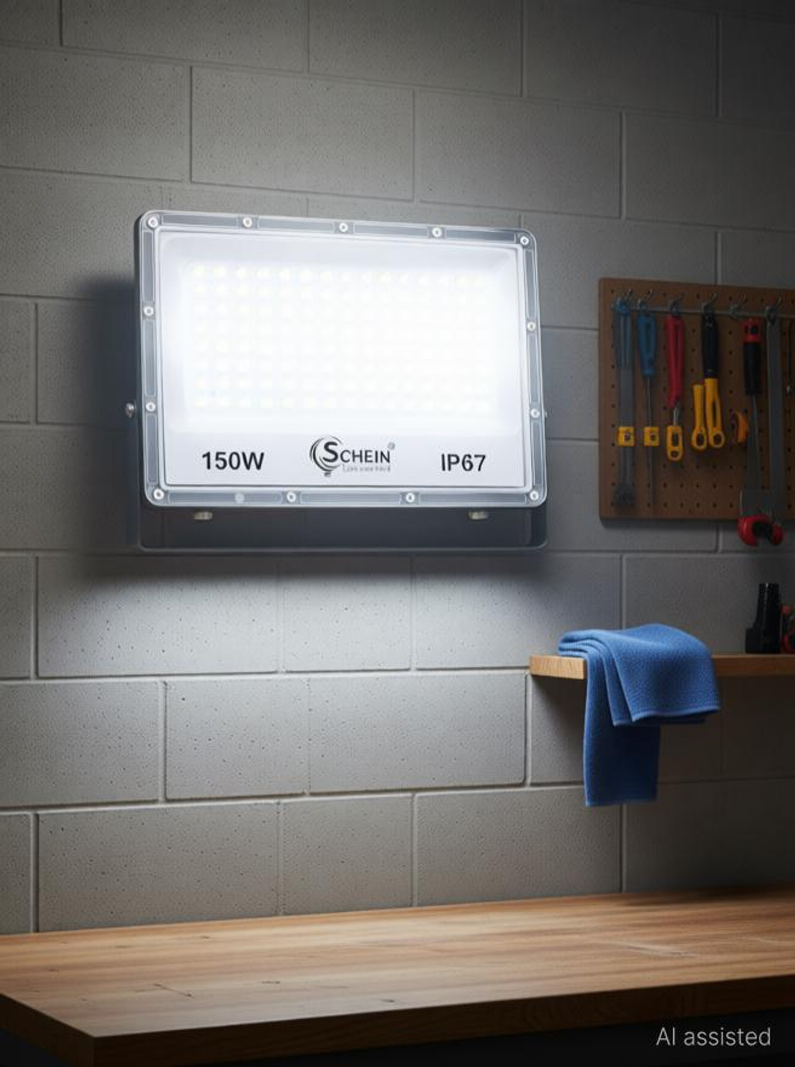Image of SCHEIN 150 WATT FLOOD LIGHT CURVV STREET LIGHT Flood Light Outdoor Lamp