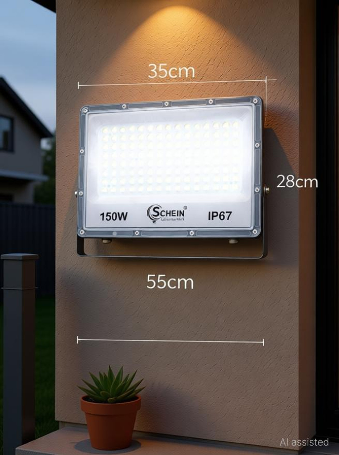 Image of SCHEIN 150 WATT FLOOD LIGHT CURVV STREET LIGHT Flood Light Outdoor Lamp