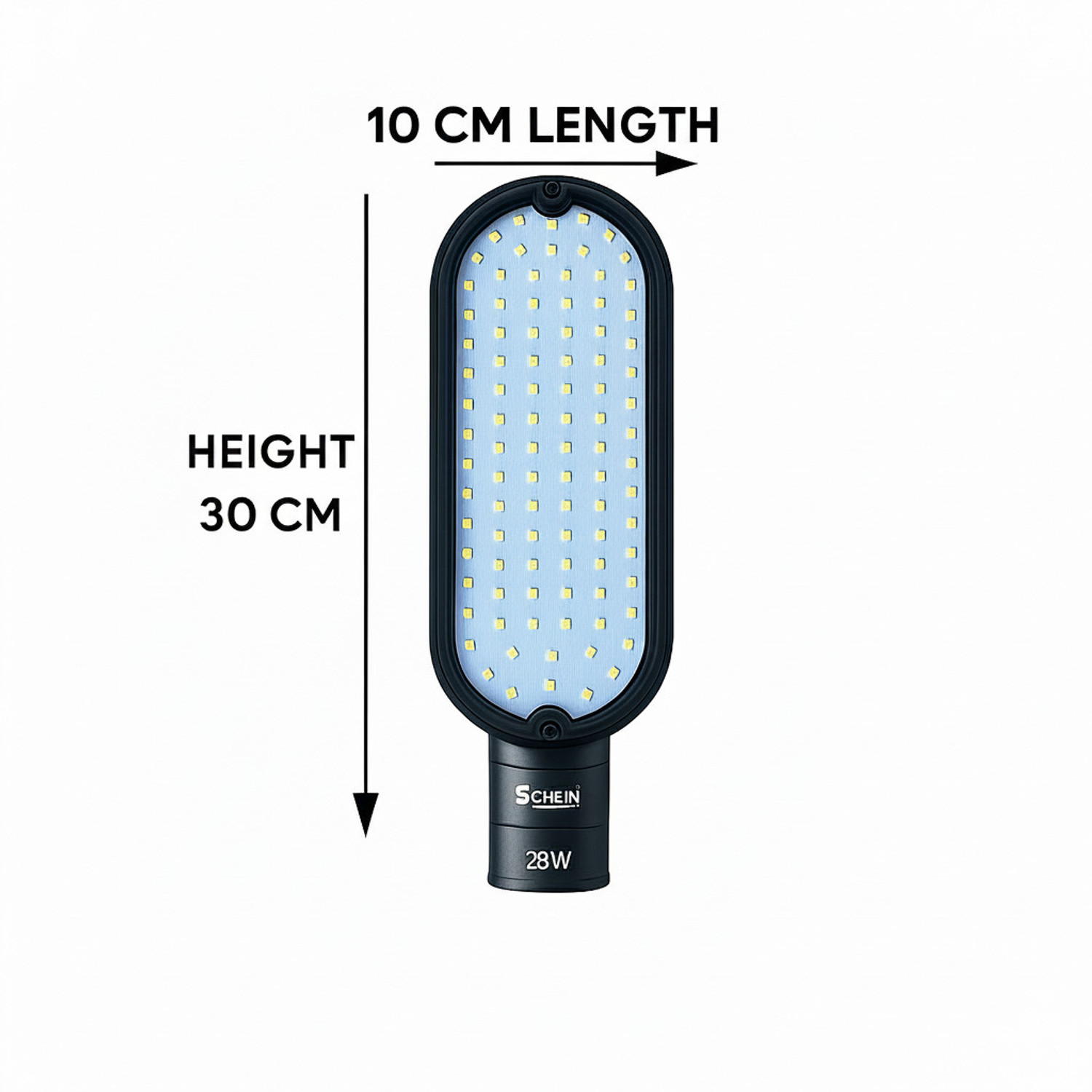 Image of SCHEIN 28W Outdoor LED Street Light | White Bright Light for Factory premises| warehouses| industrial areas| Polycarbonate /Plastic Housing | IP66 Waterproof & Heat Resistant | BIS Approved & ISO Certified | Pack of 1 Street Light Outdoor Lamp