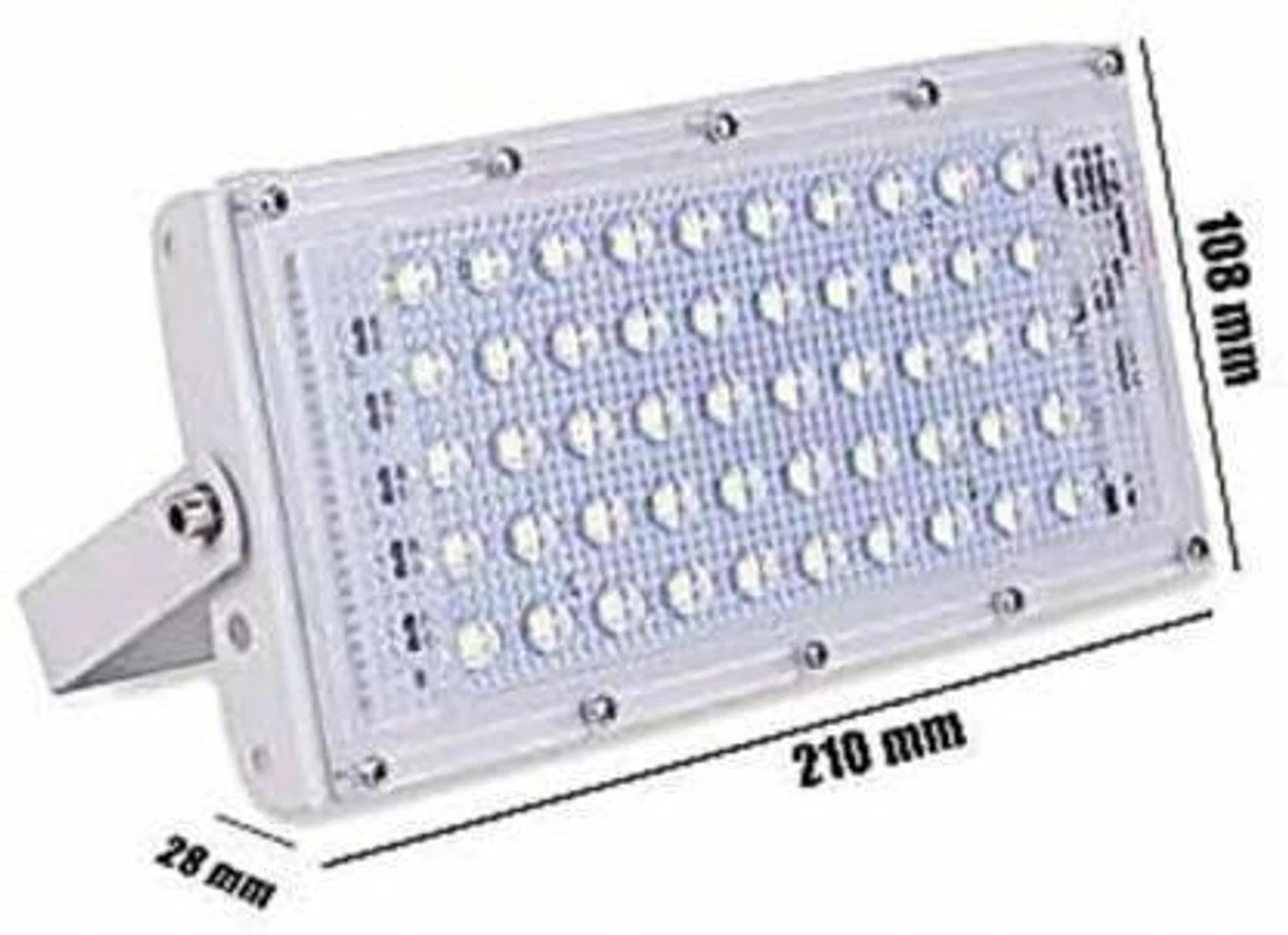 Image of Jeko 50 Watt LED Brick Flood Light | Outdoor Waterproof Focus Light for Garden, Gate, Parking & Security Lighting Flood Light Outdoor Lamp (White)