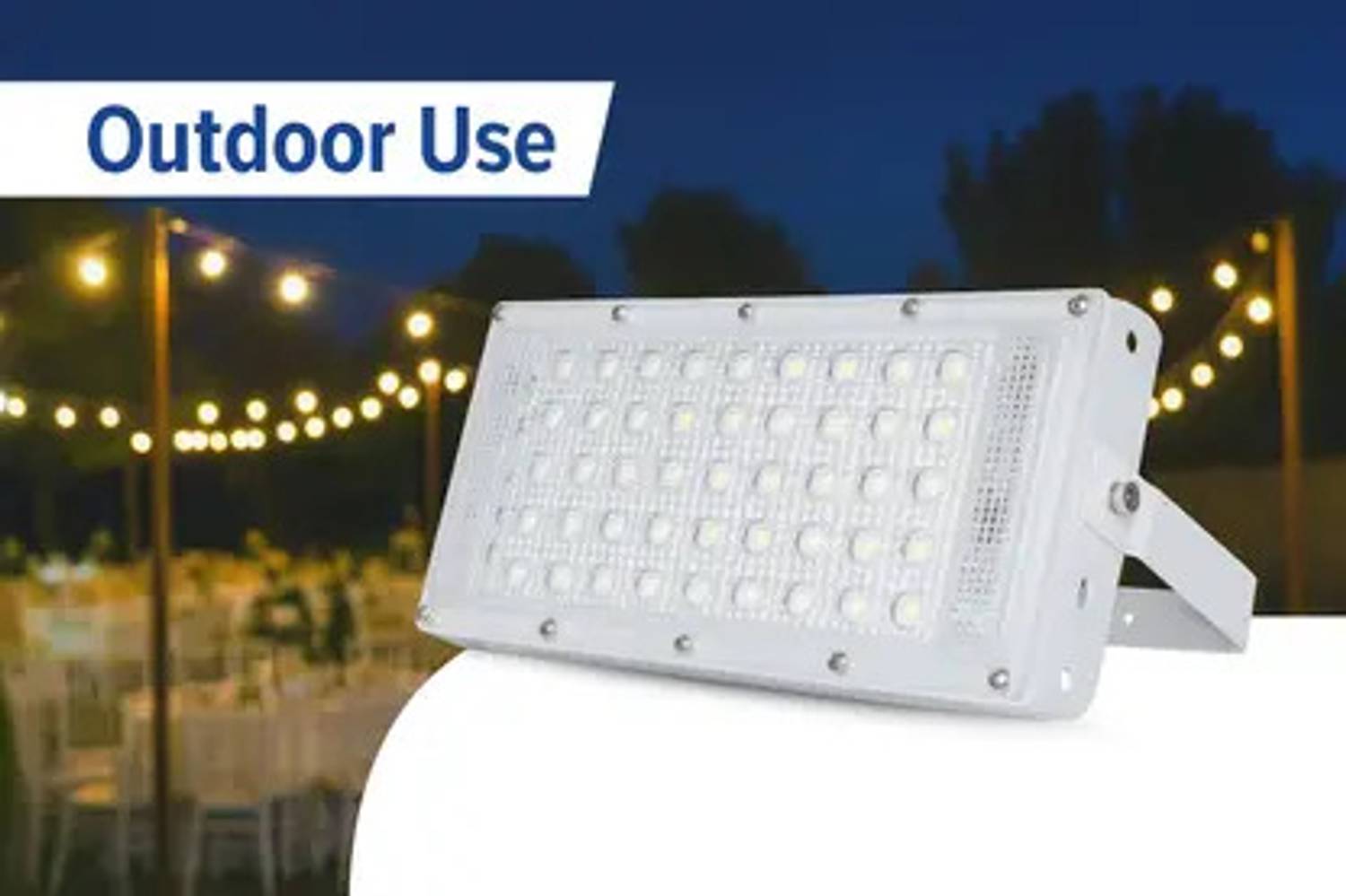 BLEXO Brick Series 50W LED Lens Flood Lights - White (Pack of 5) - Image 5