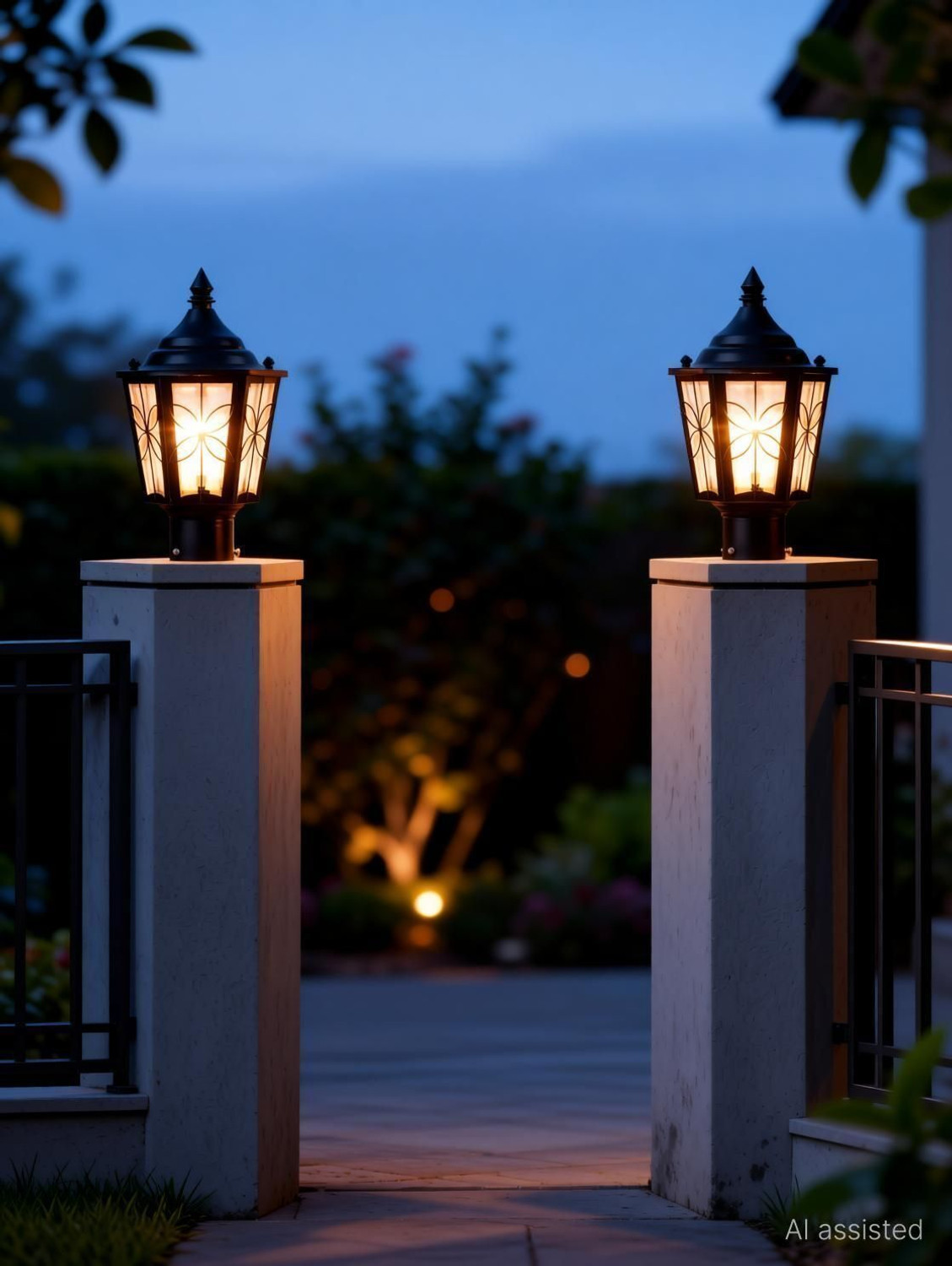 Image of GAUVIK GAU - WATERPROOF GATE LIGHT (PACK OF 2) Gate Light Outdoor Lamp