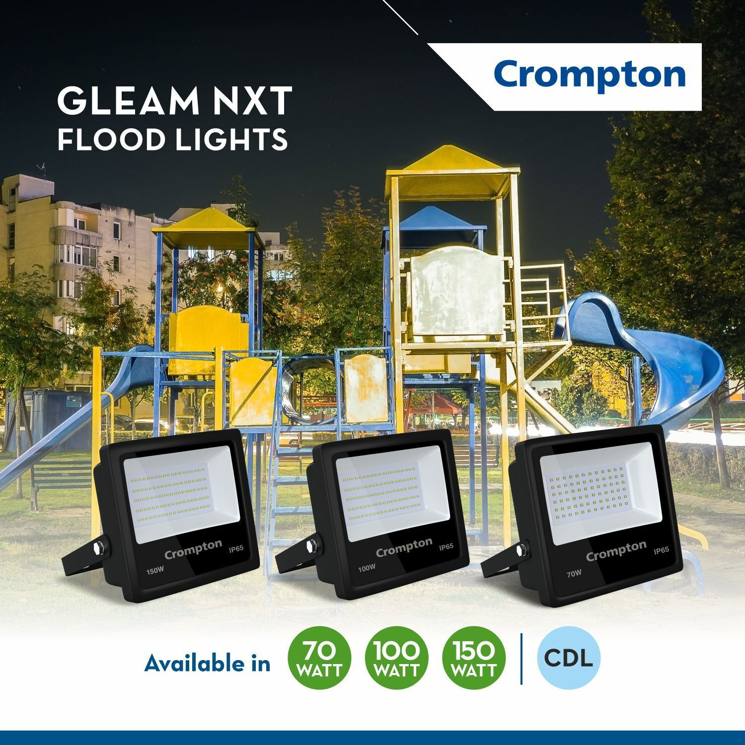 Image of Crompton GLEAM NXT Flood Light Flood Light Outdoor Lamp