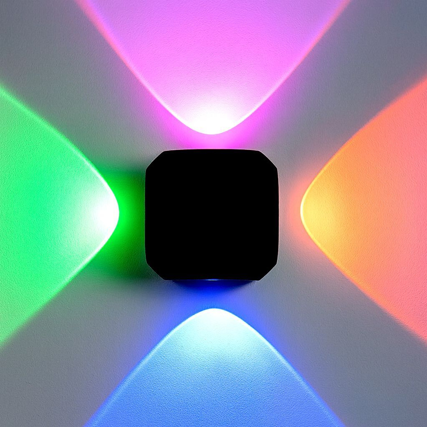 Image of Hybrix LED 4 Way Outdoor Wall /Step Light, IP65 Waterproof, 4 Watt Optical Power Saving COB LED, Multicolor Light Color (SINGLE) Post Light Outdoor Lamp