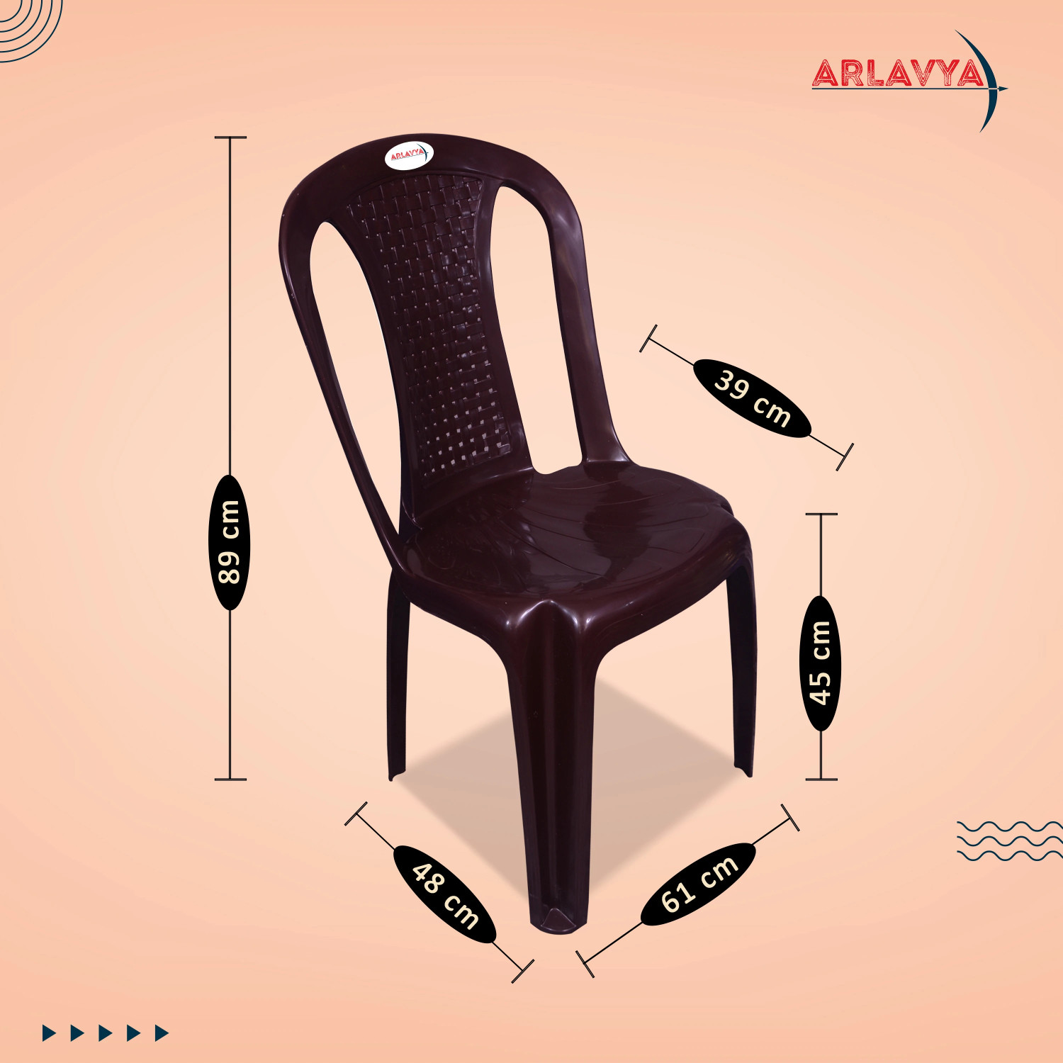 Image of ARLAVYA Plastic Outdoor Chair