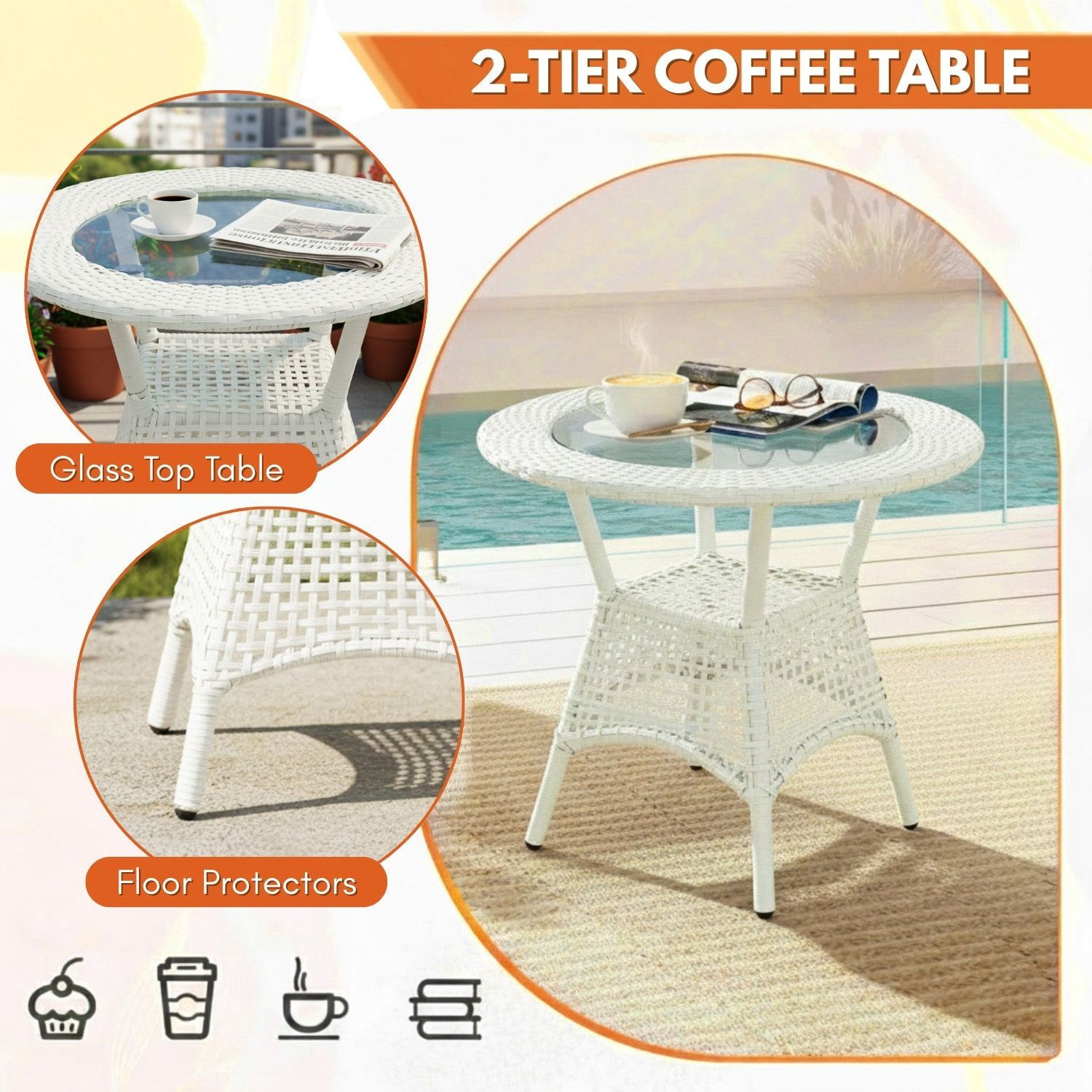 Image of DEVOKO Metal Table & Chair Set