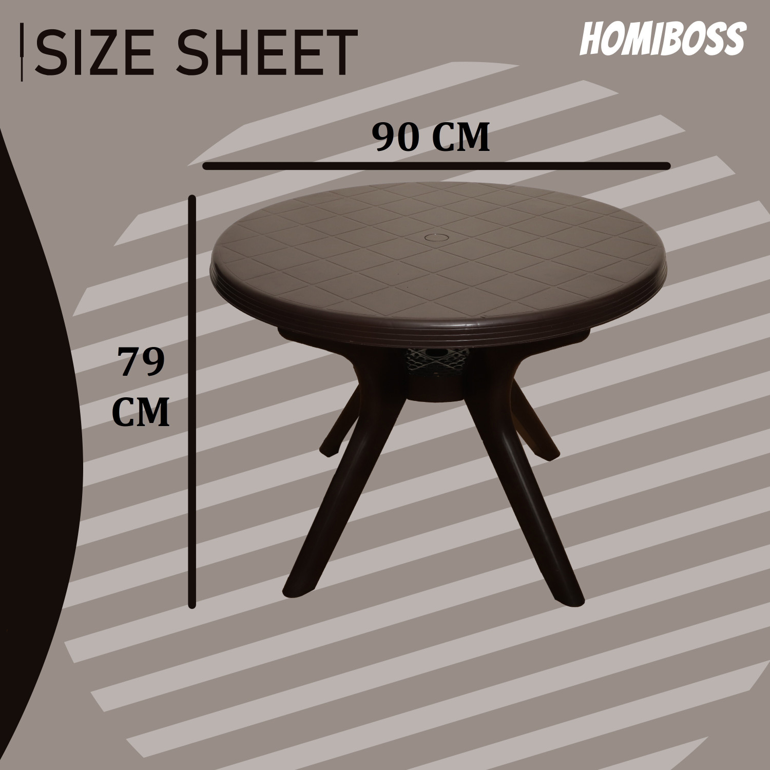 Image of HOMIBOSS Plastic Table & Chair Set