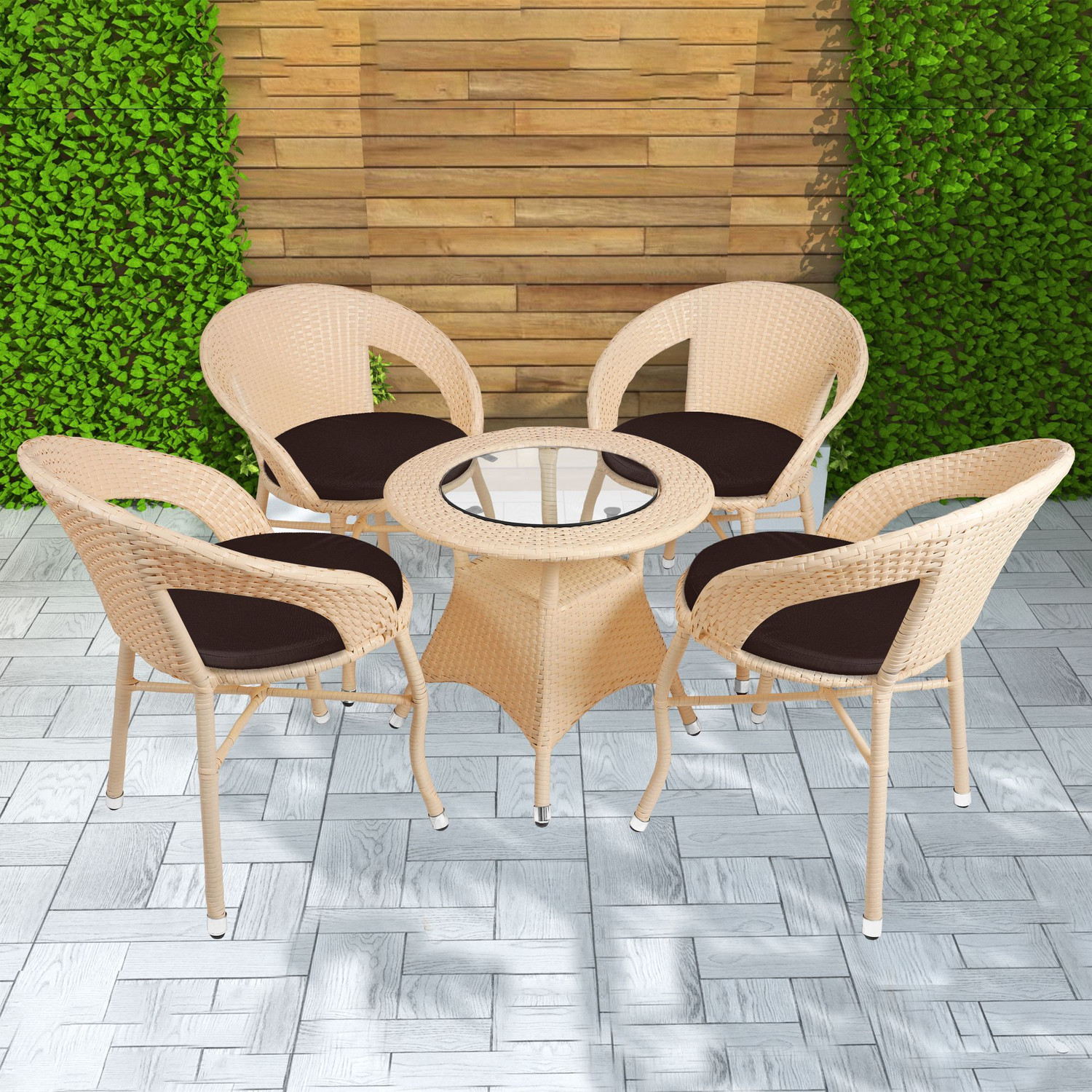 Image of BRISHI Metal Table & Chair Set