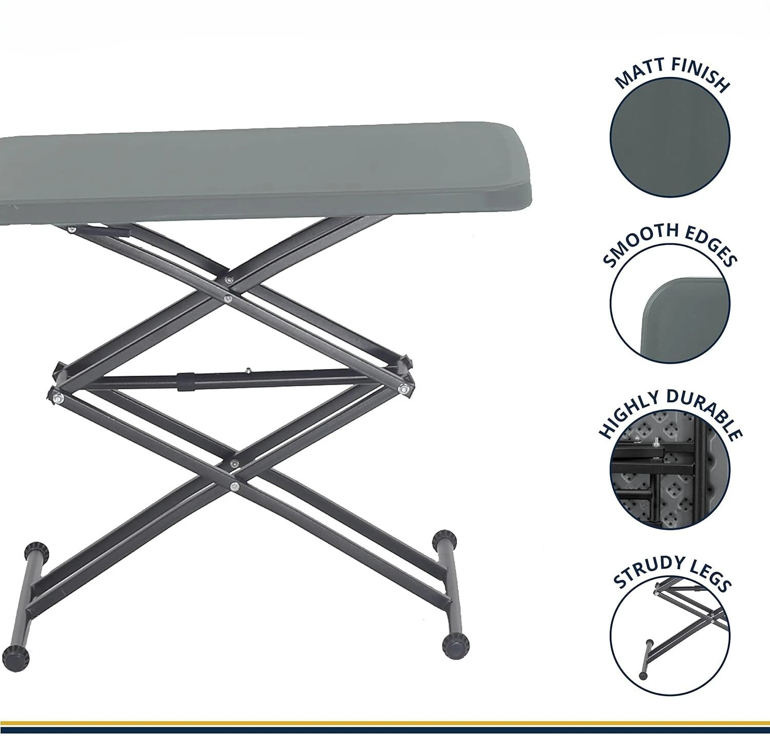 Image of Supreme Scissor Table Plastic Cafeteria Table