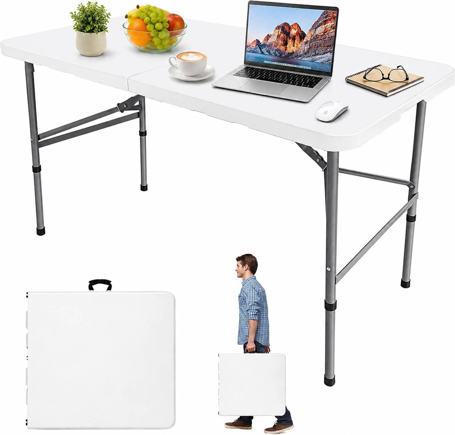 AASTIK Heavy-Duty Portable Plastic Picnic Table - Image 1