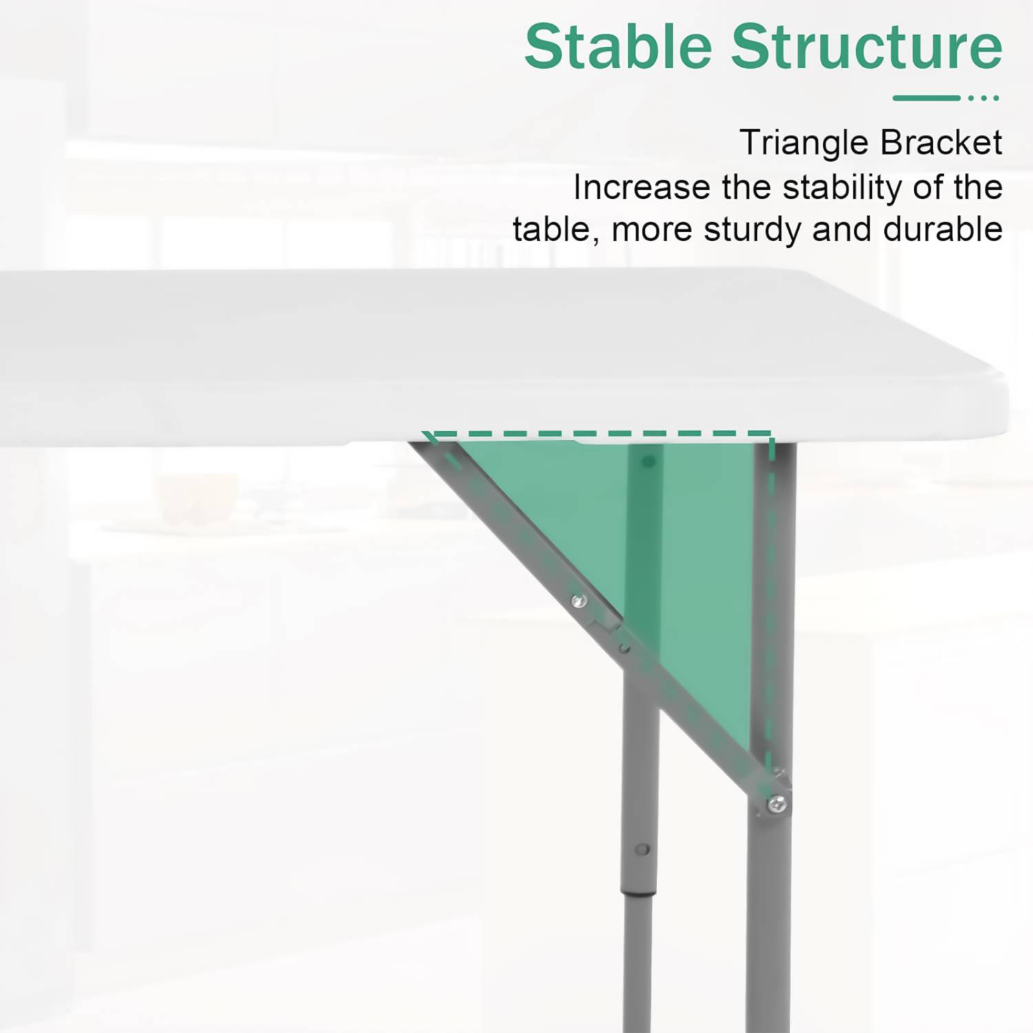 Livzing Height Adjustable Picnic Table - Image 3