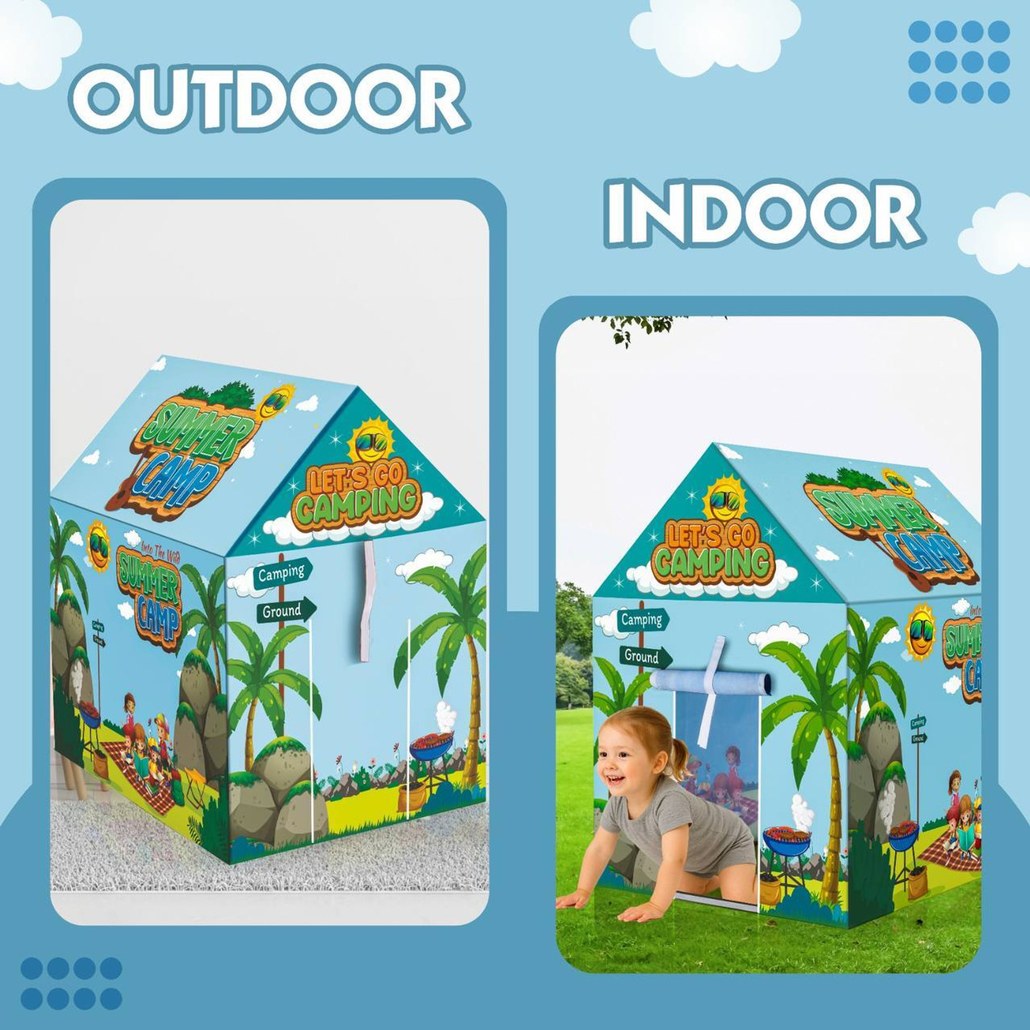 Image of TOOBIL SUMMER THEME PLAY TENT HOUSE