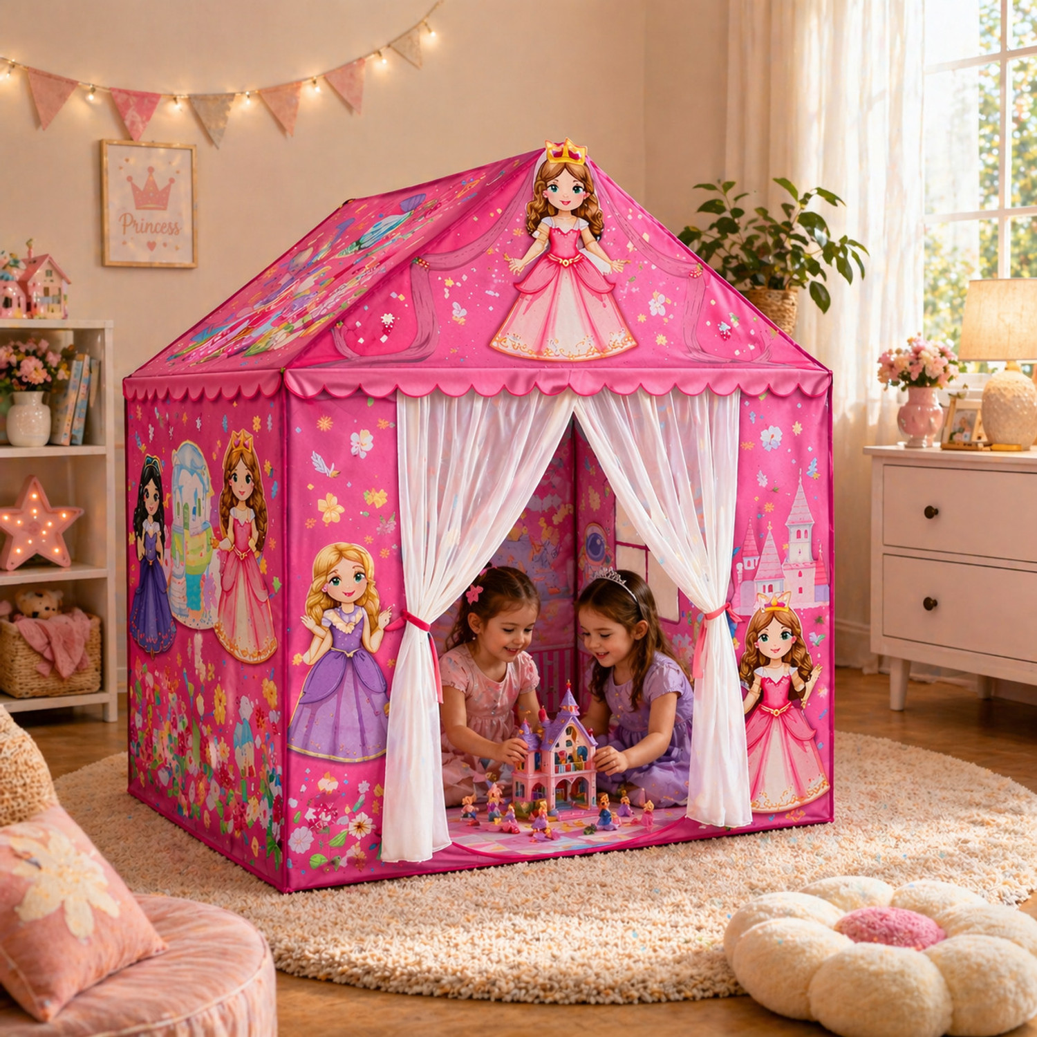 TAJPARASALES Kids house tent house for 15 years boys and girls(BIG SIZE) (Multicolor)
