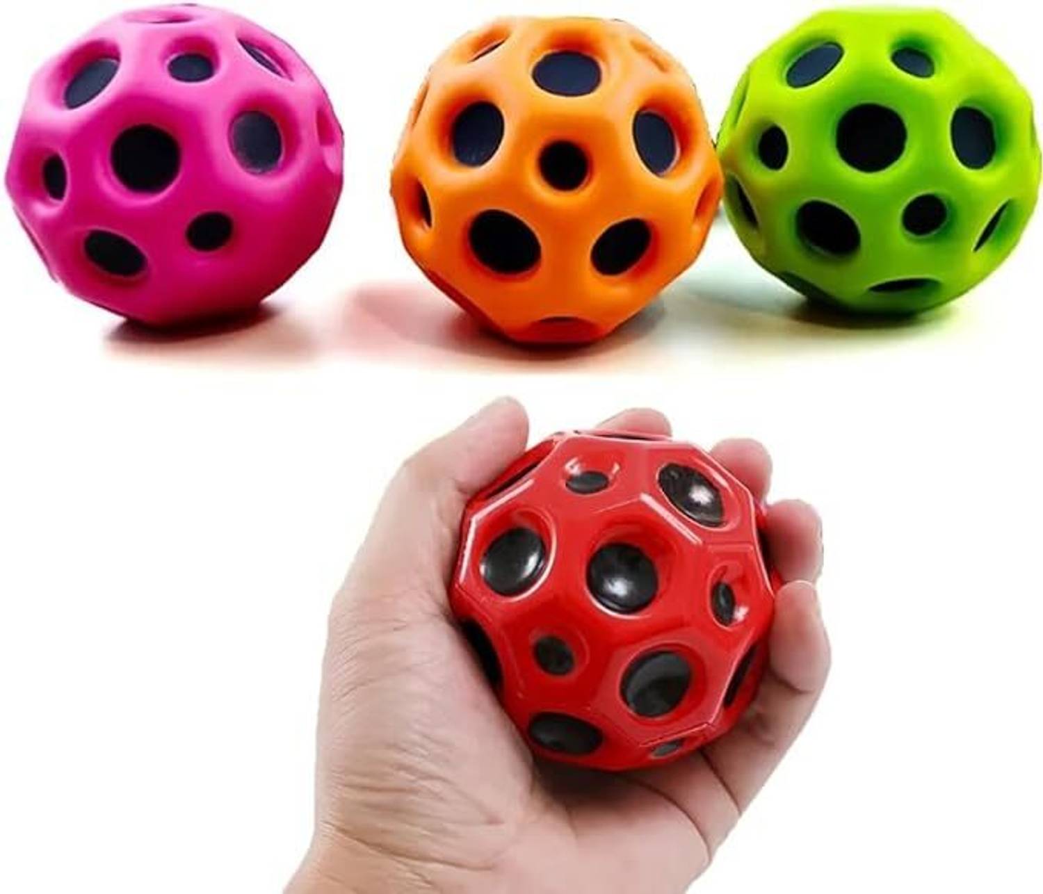 AGBO Moon Ball Bouncy Coral Ball PACK OF-1