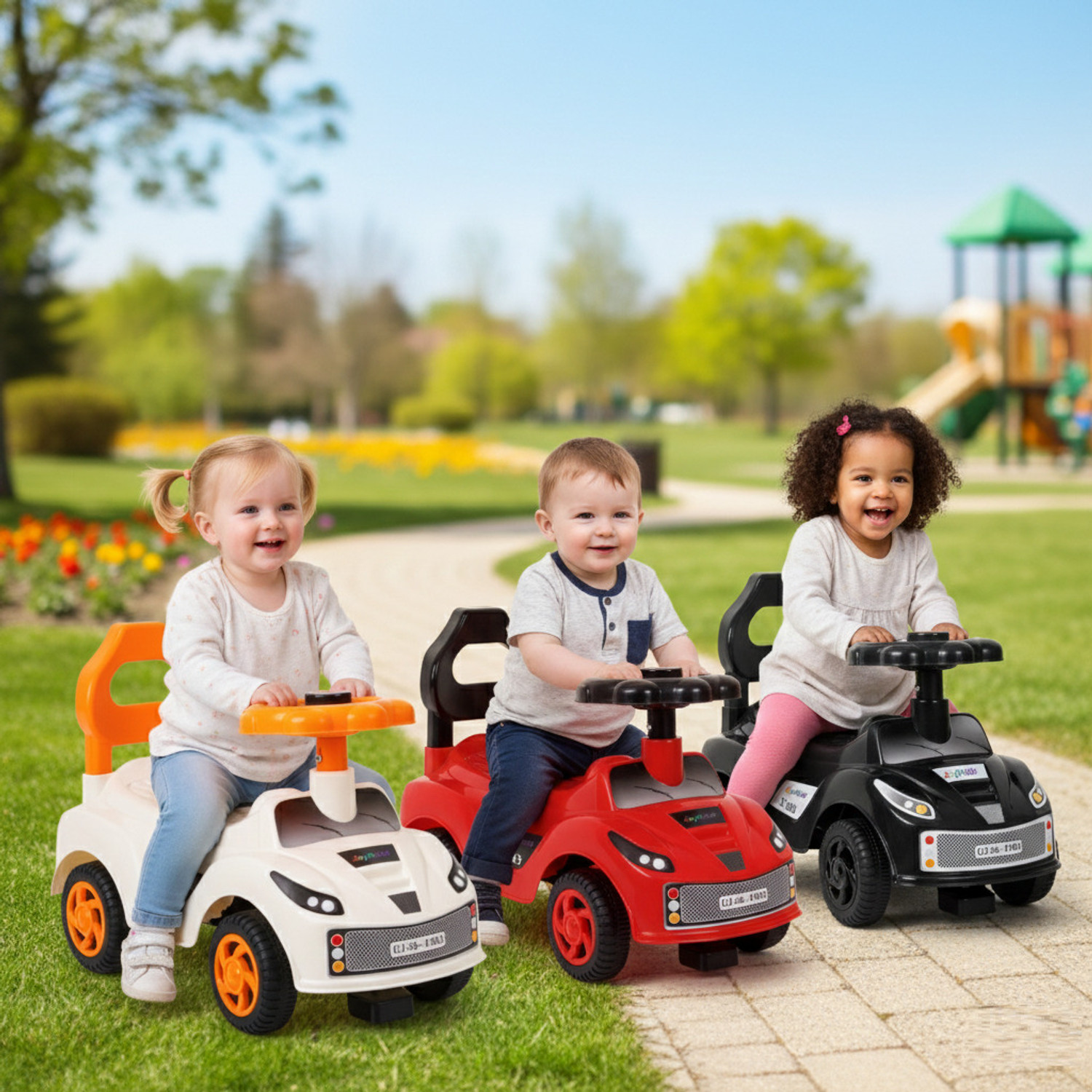 Image of JoyRide Ride on Car | Toys car | Push Car | Cycle | Sports Car | Ride on Toy with Hor