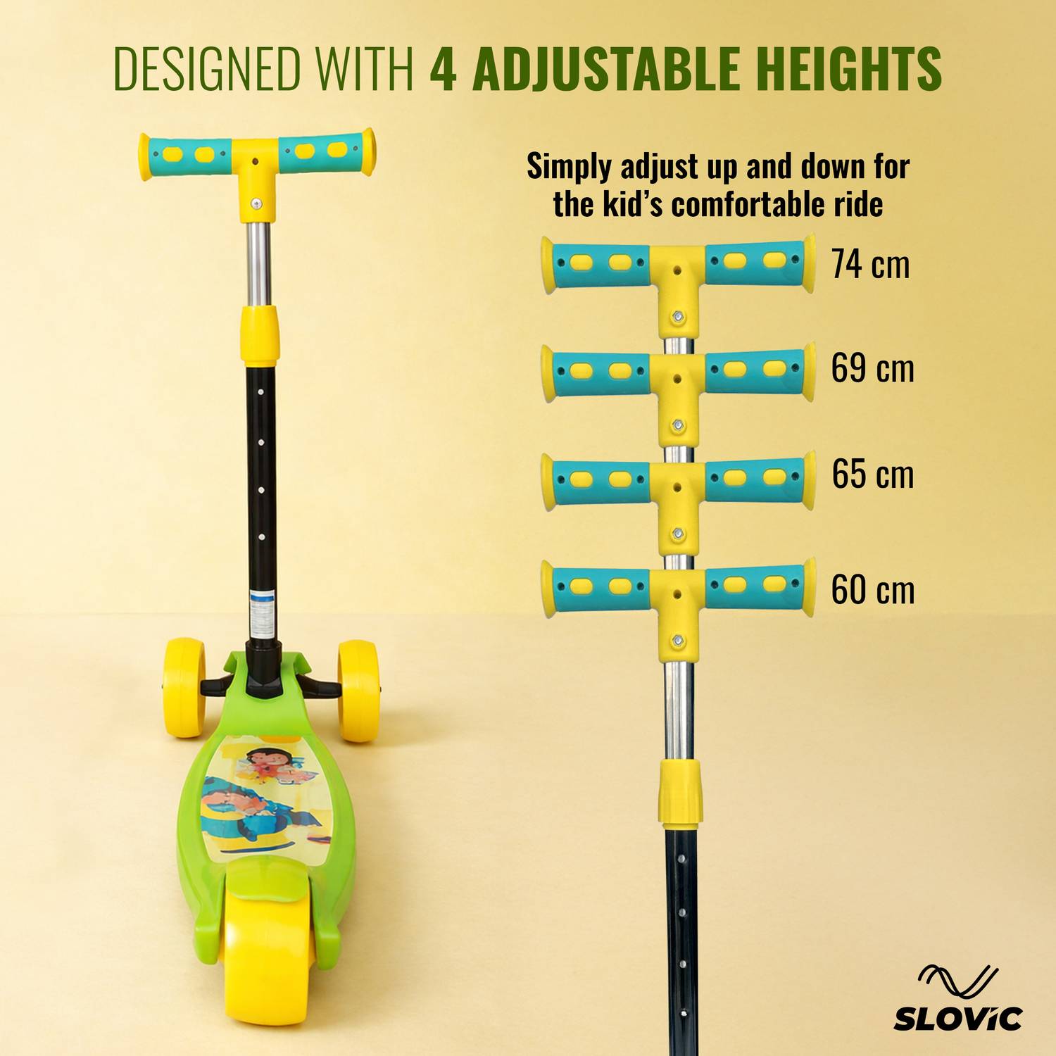 SLOVIC Kick Scooter for Kids 3+ Years - Image 4
