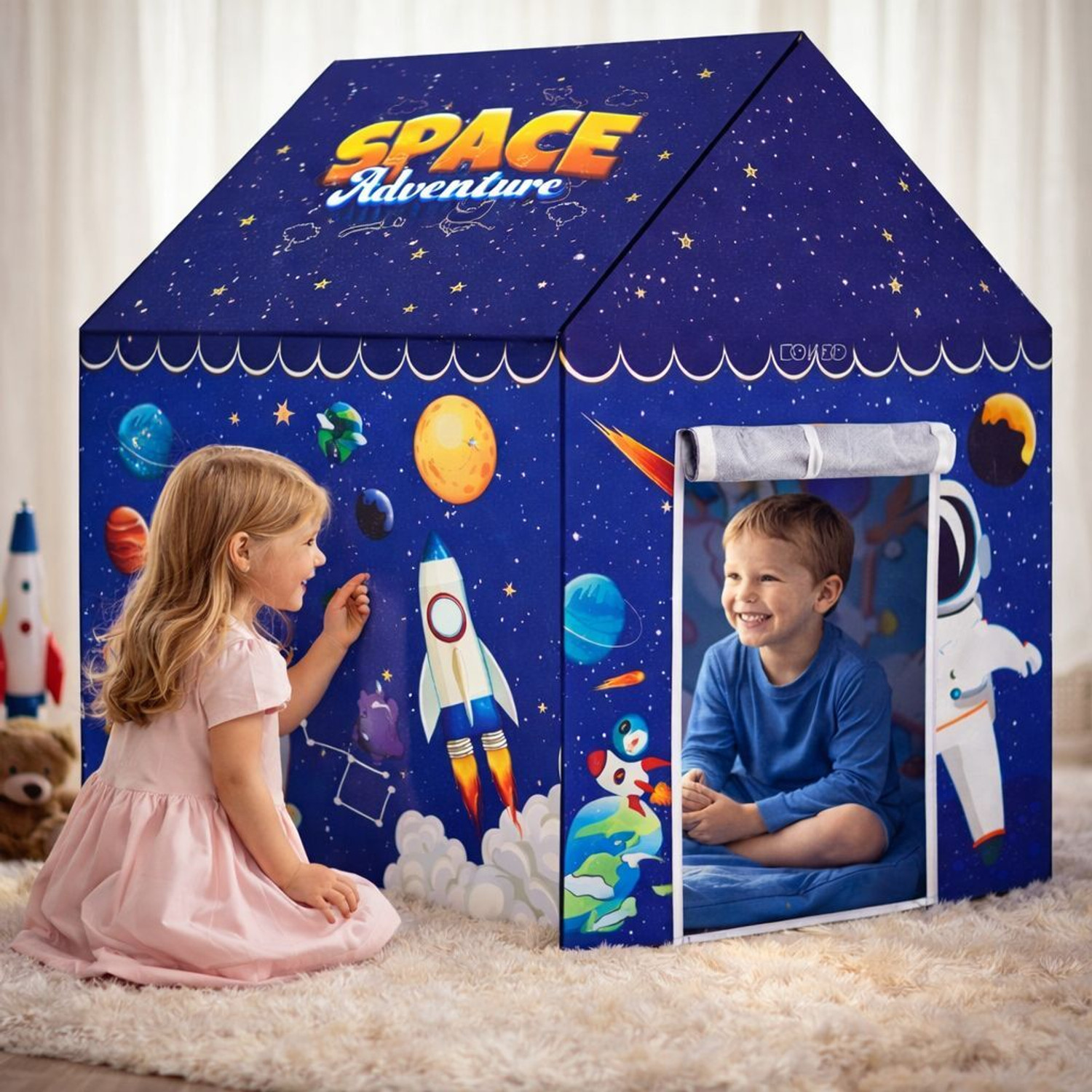Image of cantus Tent House for Kids Space Tent House for 10 year boys and girls(Big Size)