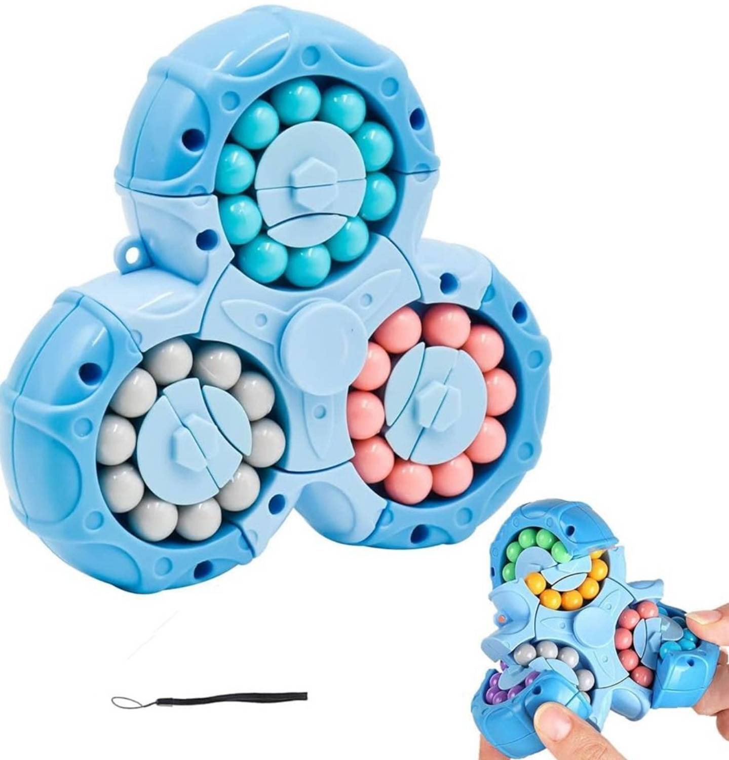 Aditre Stationery Emporium Spinny twist magic bean cube fidget spinner puzzle toys