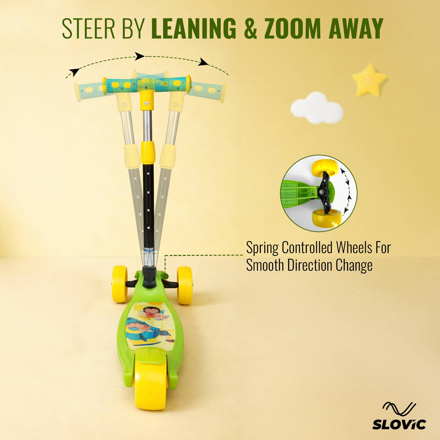 SLOVIC Kick Scooter for Kids 3+ Years - Image 3