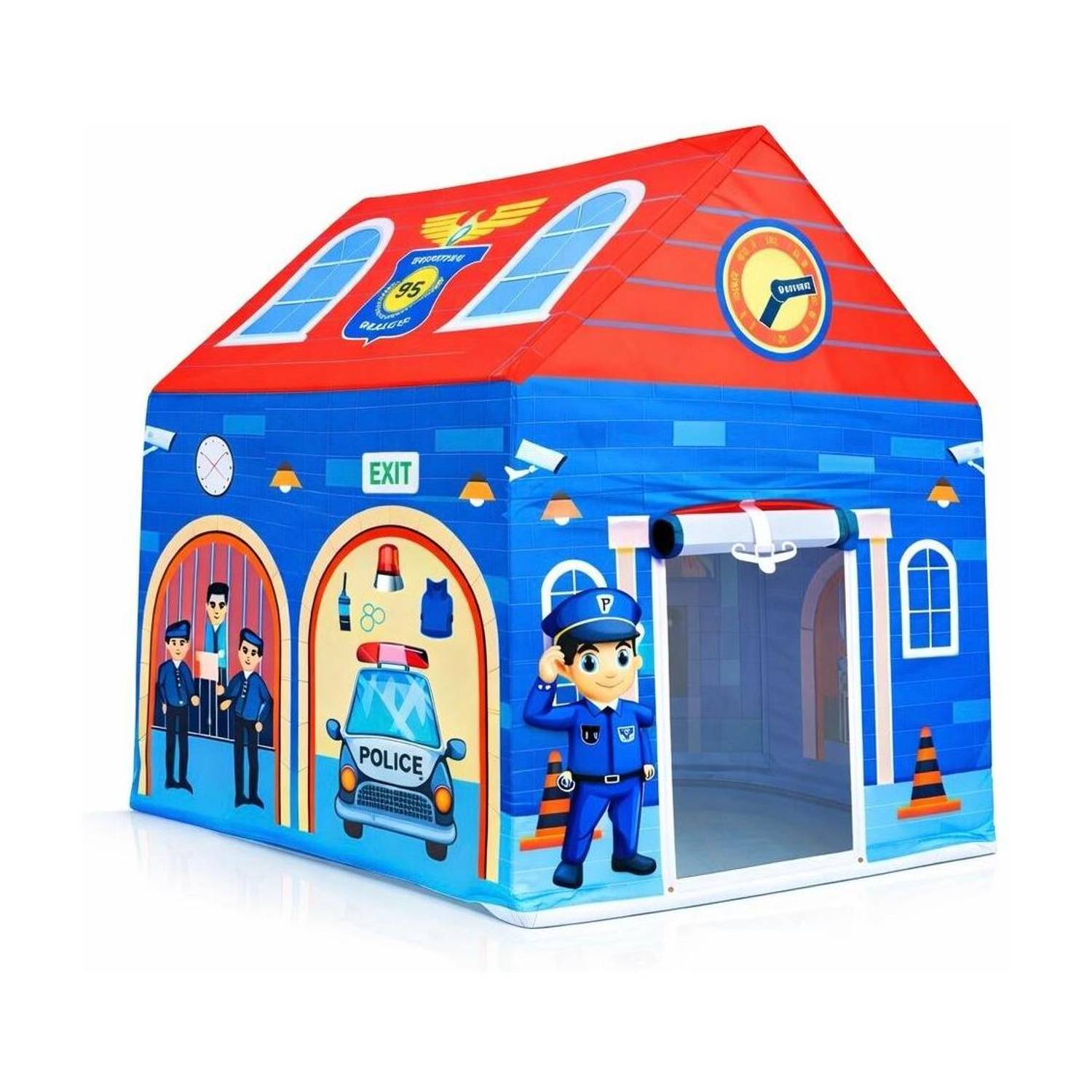 cantus Police Station Theme Tent House for 10 Years Kids Toys