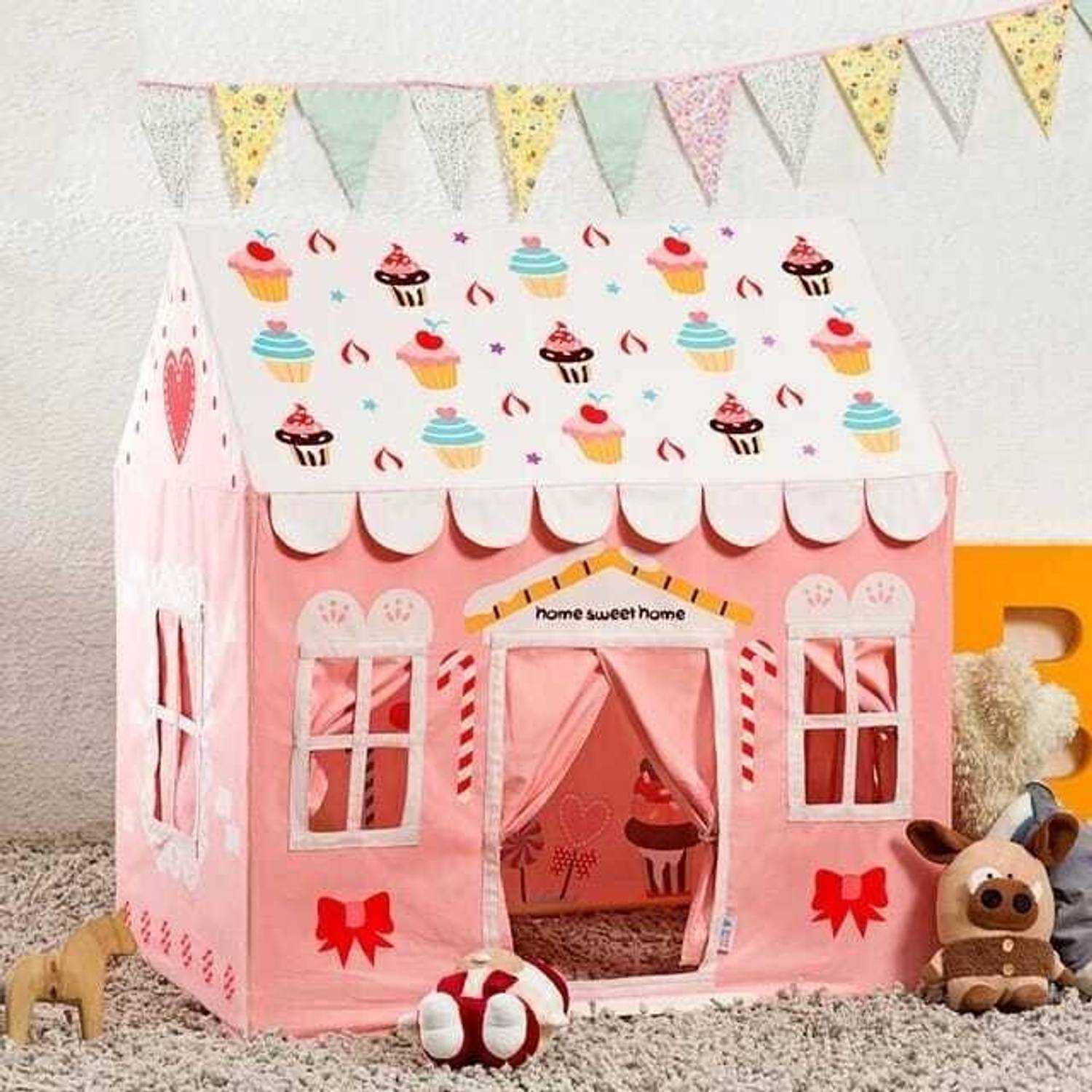 RADHE ENTERPRISE RADHE Kids Play Tent House for 3 -13 Year Old (Sweet Home)