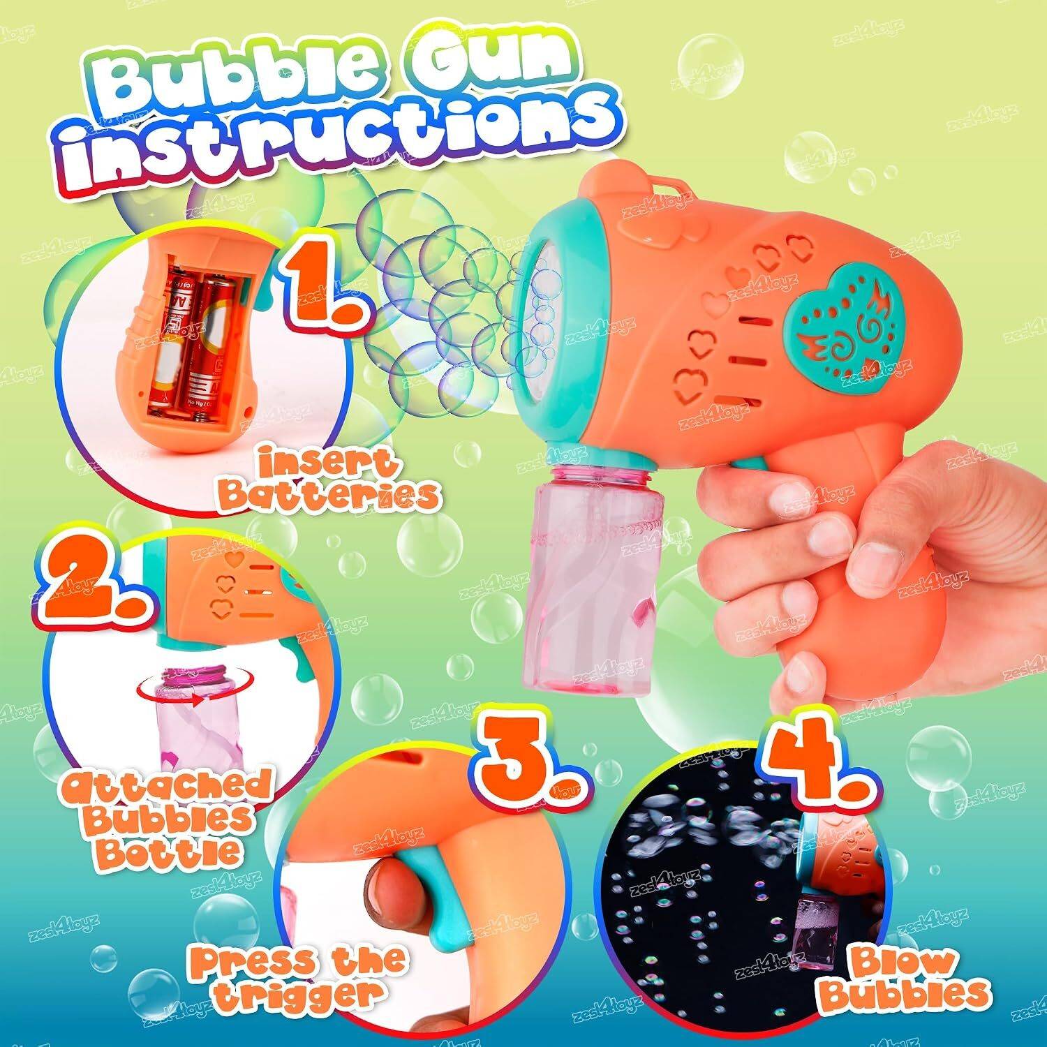 Toy Town Bubble Machine Gun - Image 4