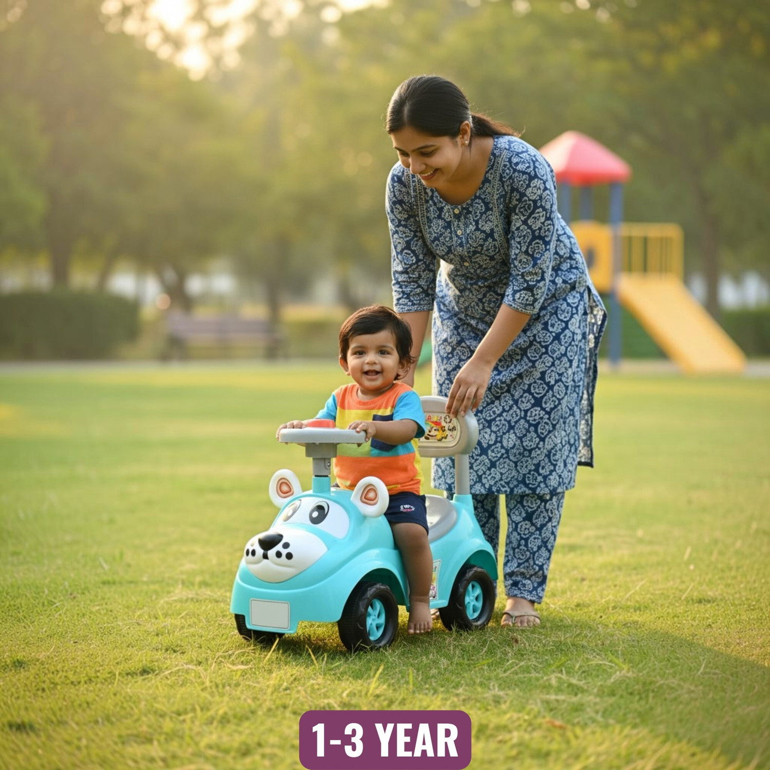 Image of VARAA G KIDS SCOOTER WITH LIGHT AND MUSIC, MADE IN INDIA, FOR ONLY 1-2 YEAR KIDS