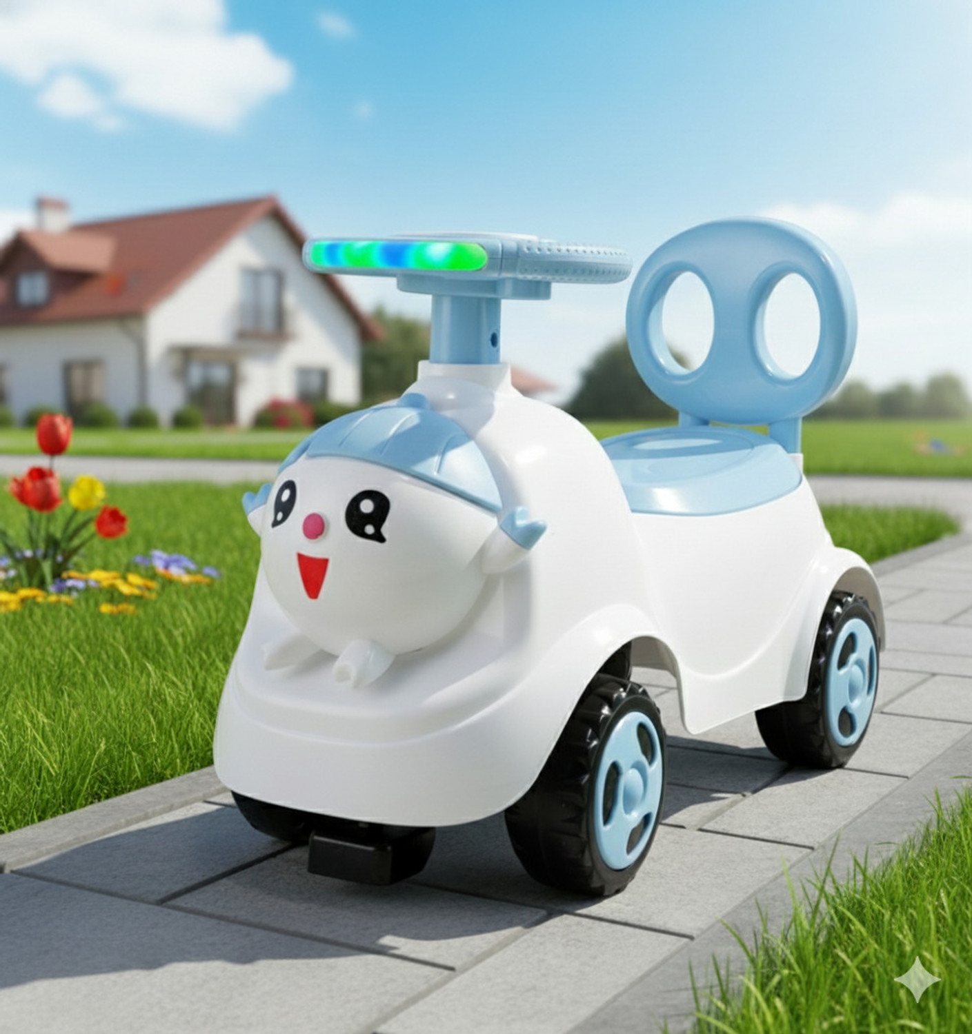 Image of JoyRide Joker 366 Ride on & Car for Kids with Music & Horn Steering, Push Ride On Car