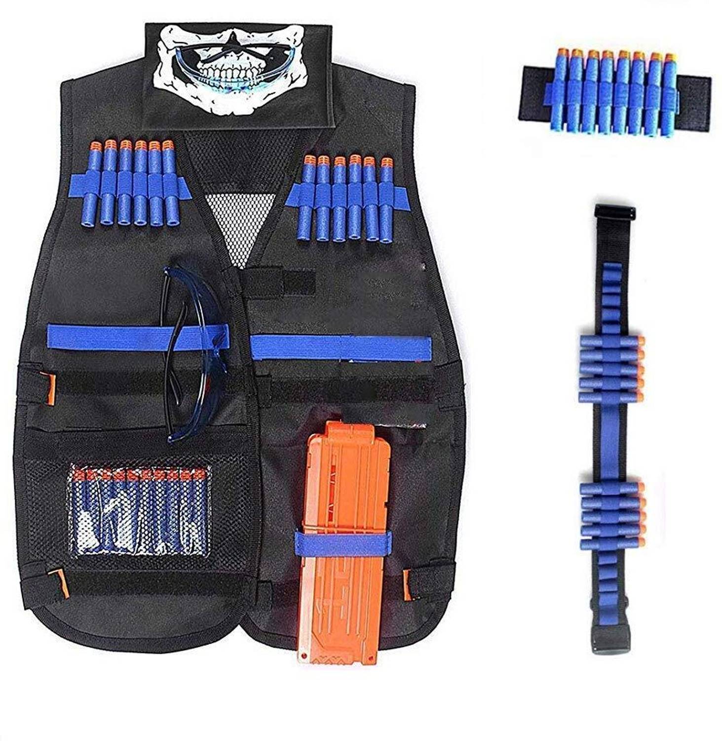 HASTHIP Tactical Vest Kit Compatible with Nerf Guns N-Strike Elite
