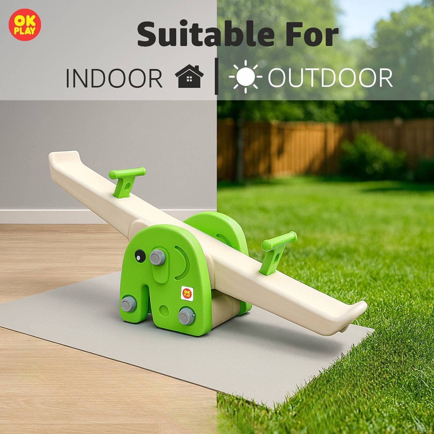 SEE/SAW 5セット　FIFIです。 Ok Play Seesaw |Elephant Themed See Saw|Durable Dual Seat|Wide