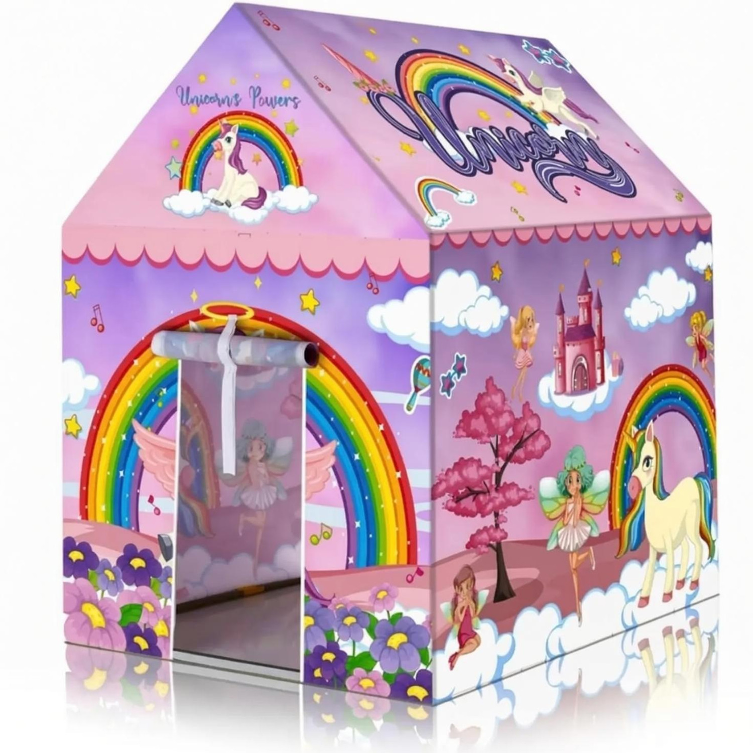 Image of TAJPARASALES Kids Play Tent House for 3-12 Year Old Girls and Boys UNICORN THEME