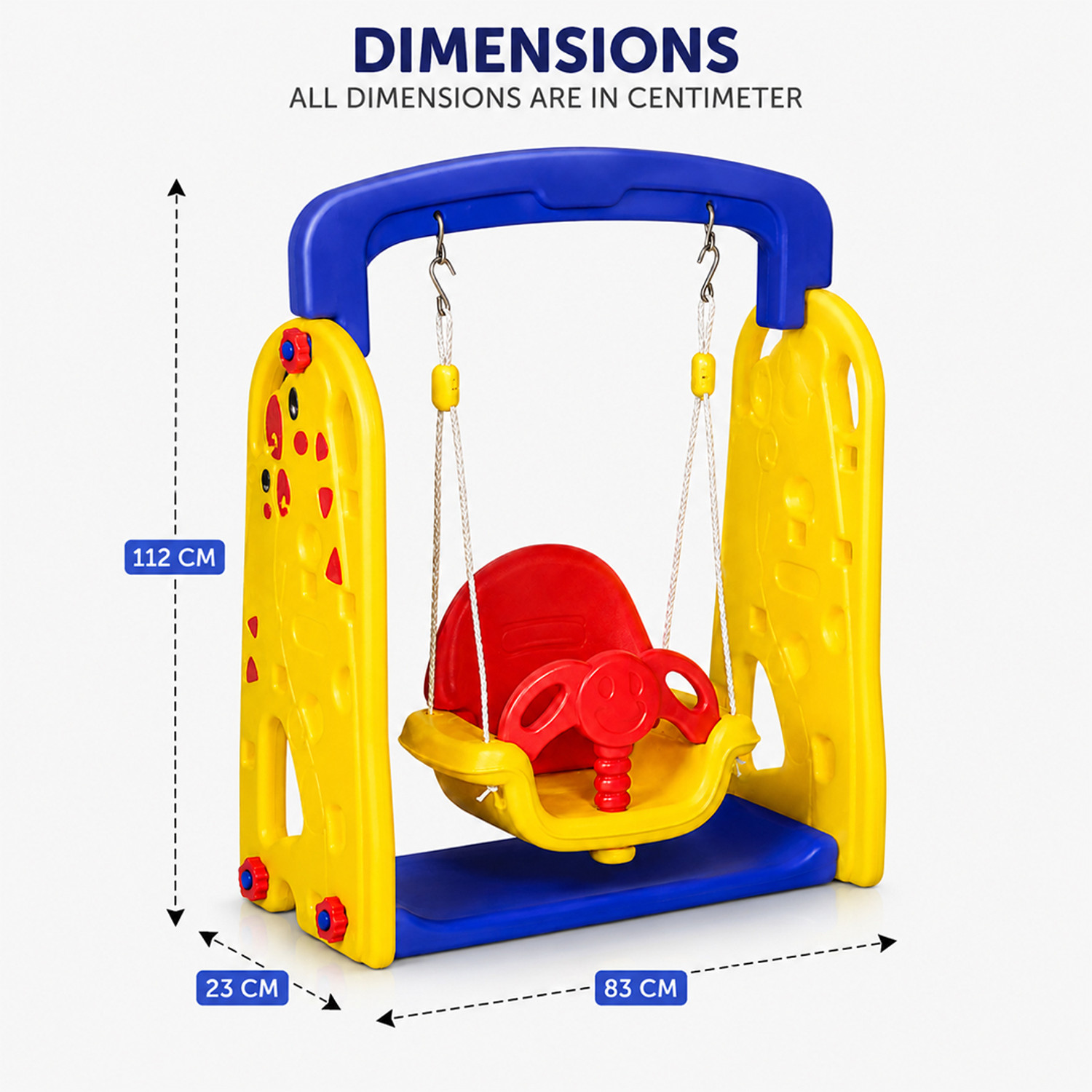 Image of Toy Plus Metal Single Swing and Glider with Mist Feature