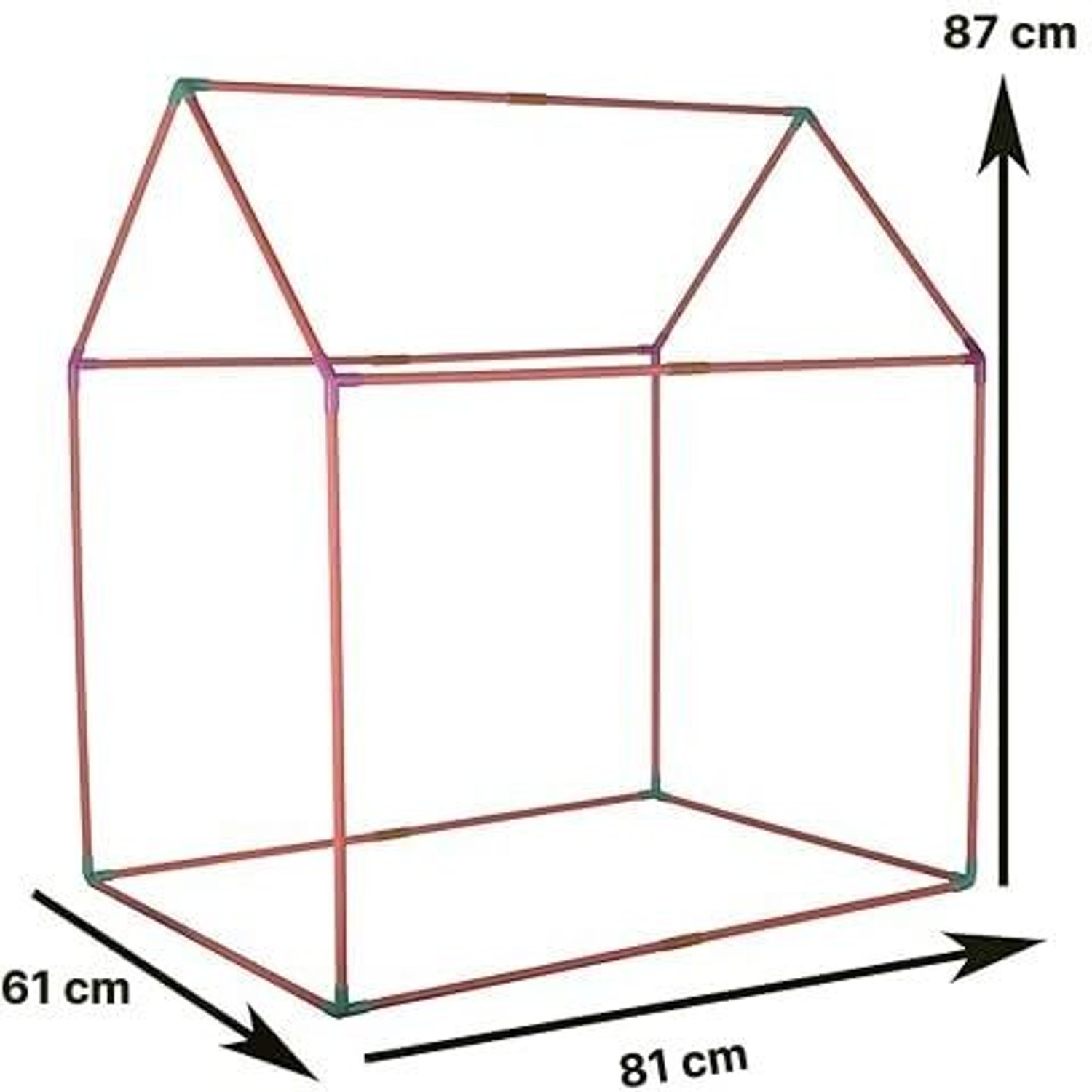 Image of KURMIYA Blue Pathshala Kids Play Tent House Tent - For Kids, Boys, Girls, Indoor Play, Outdoor Play