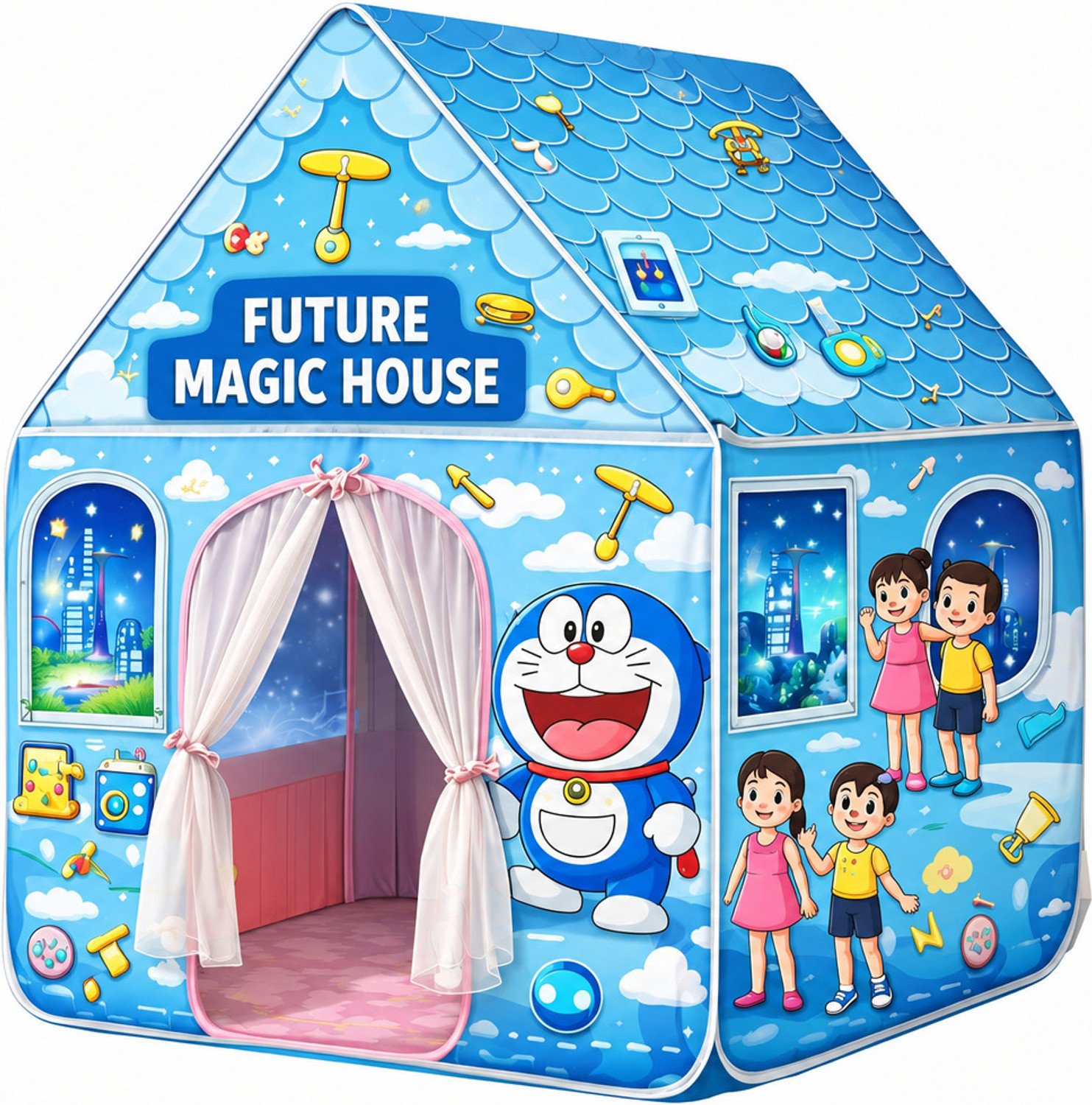 Image of RADHE ENTERPRISE Magic Future House Kids Play Tent | Foldable Play House for Boys & Girls