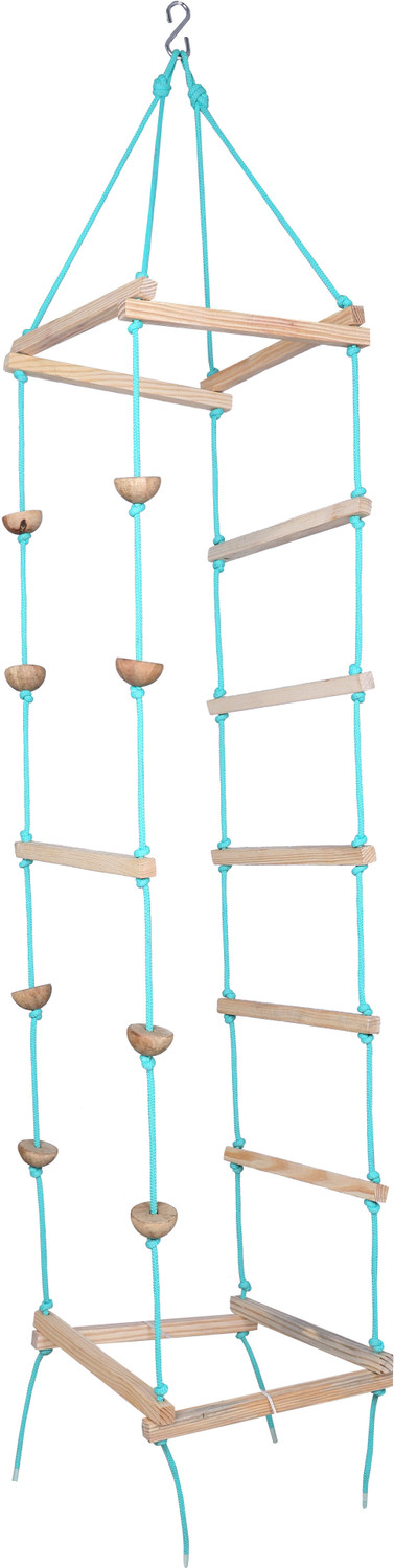 Image of BOFFLE Hanging Squre Ladder for Kids Rope 4-Side Ladder for Kids for Physical Activity