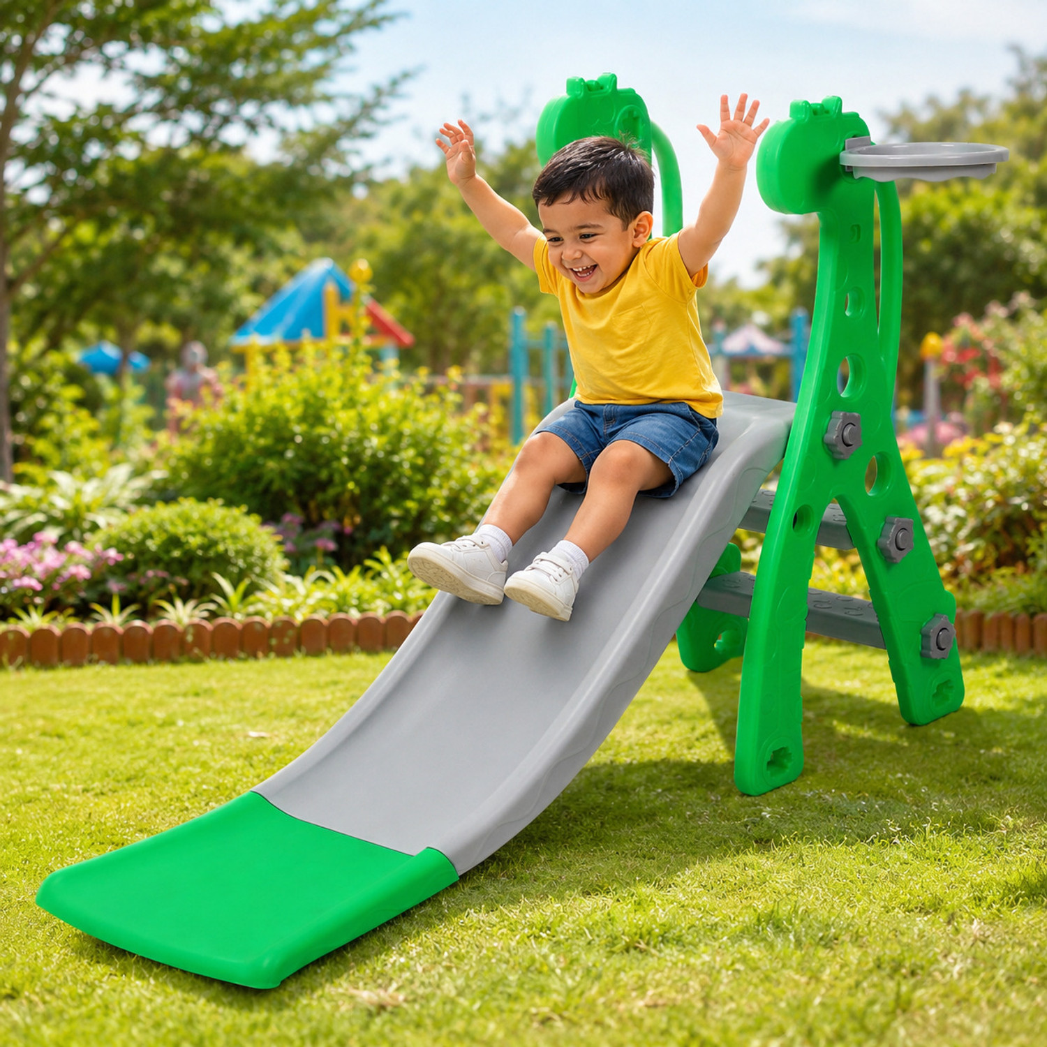 PLAYGRO Giraffe Prime Slide for Kids & Toddlers- Indoor/Outdoor