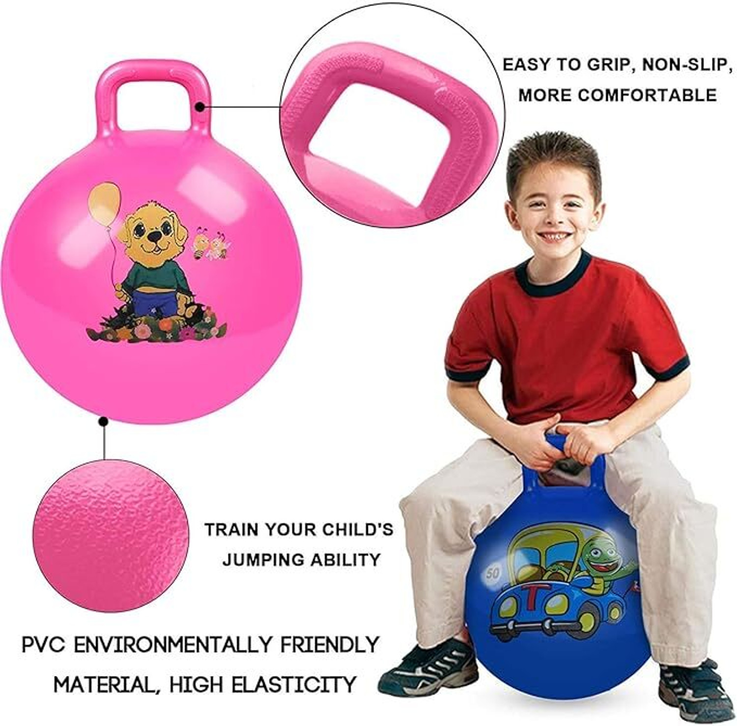 Image of Wishbone HOP BALL 55CM Inflatable Sit and Bounce Hop Ball