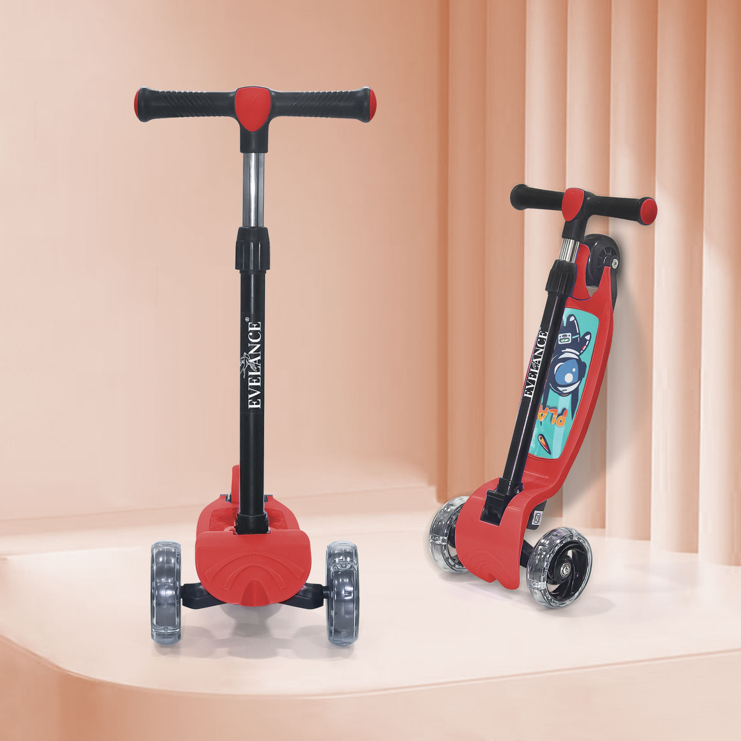 Image of EVELANCE Lil Roamer Scooter Foldable Kick Skating Cycle| Skate Scooter 50Kg Capacity