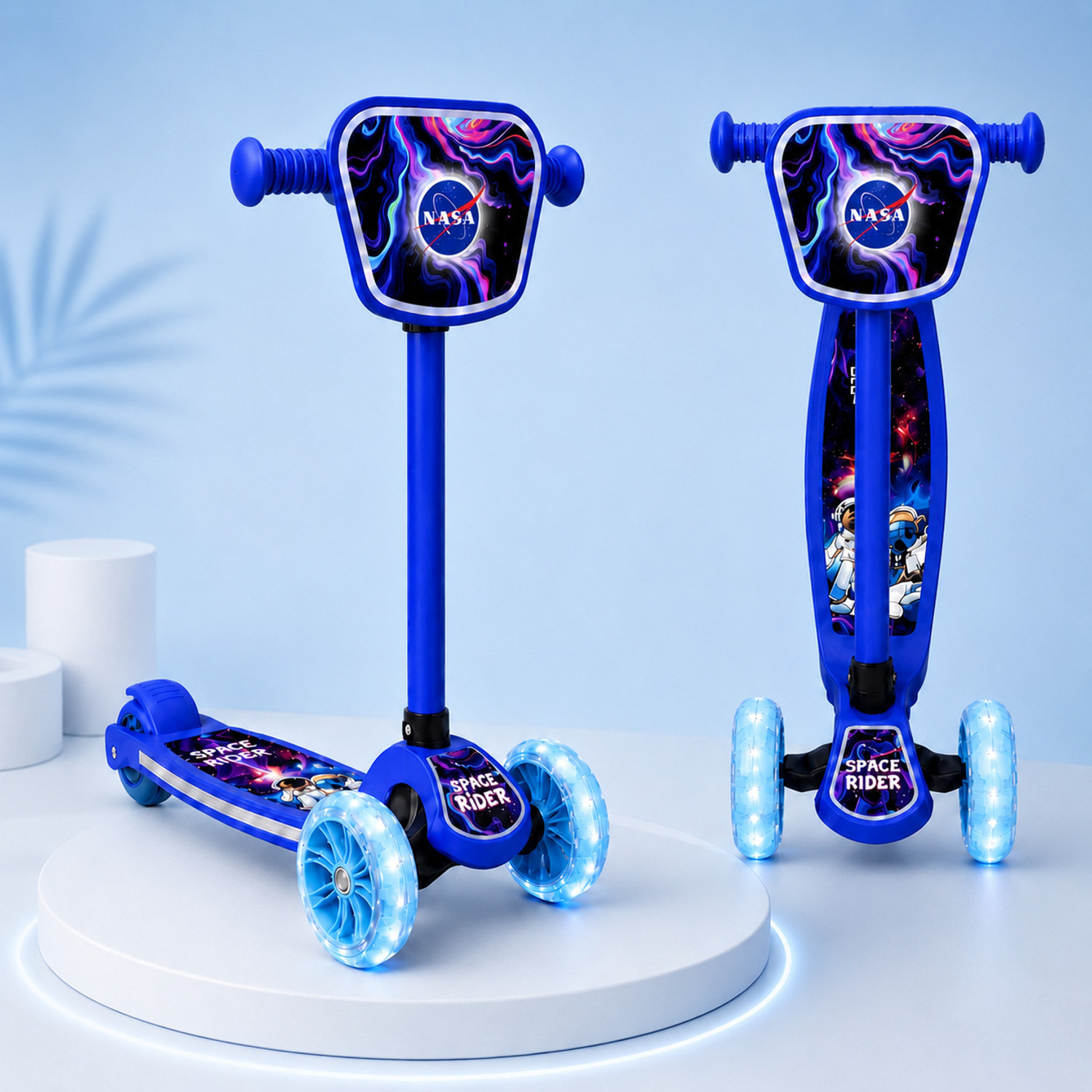 Image of Mamma Love Space Rider Kids 3 Wheel Scooter with Adjustable Height, Age 3-10 Years