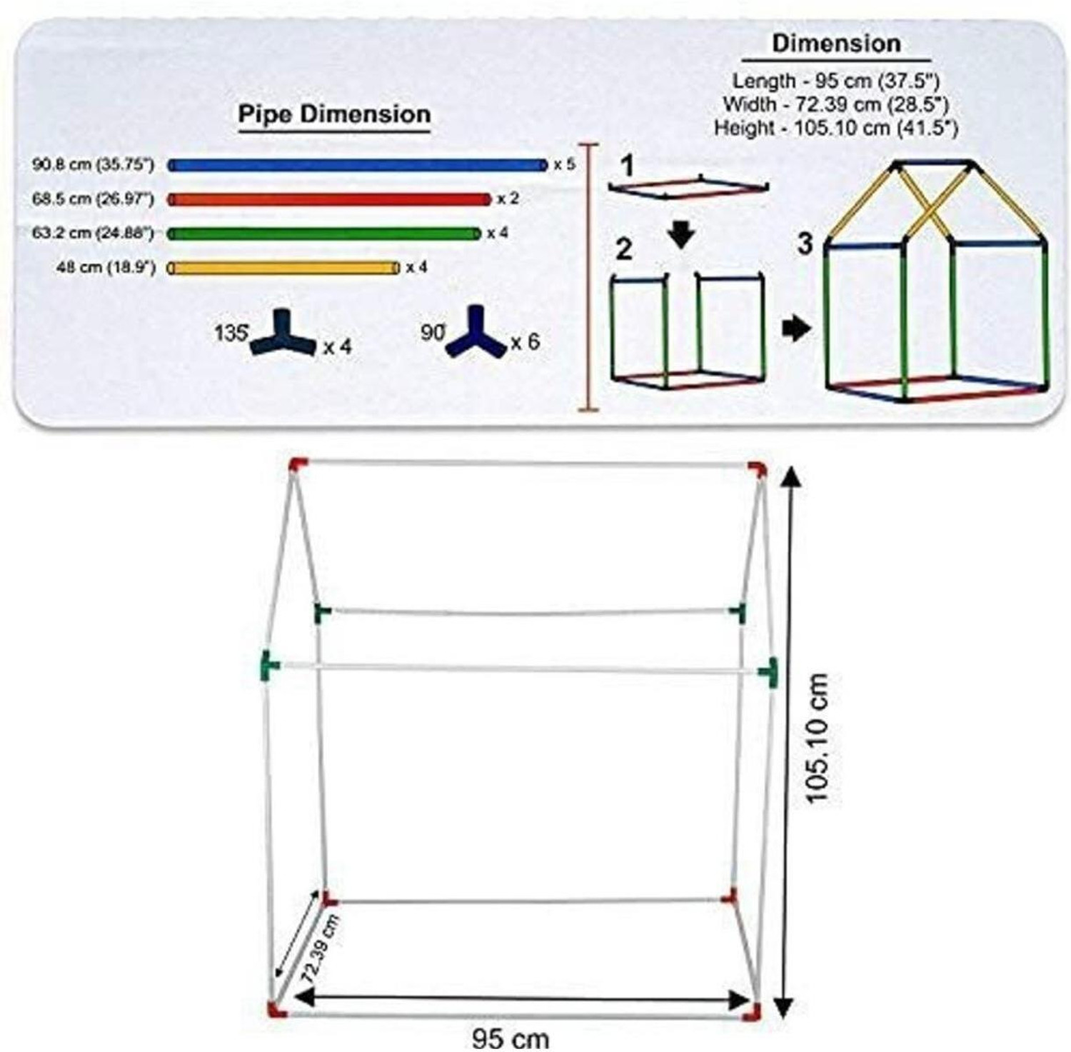 Image of Toyskart Tent House 10 year kids toys tent house for boys and girls(Big Size)