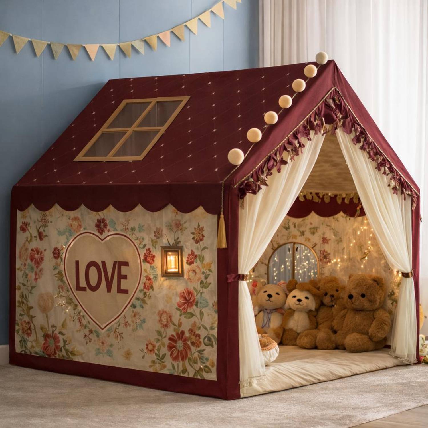 cantus Tent House for 10 year kids toys Forest tent house for boys and girls(Big Size)