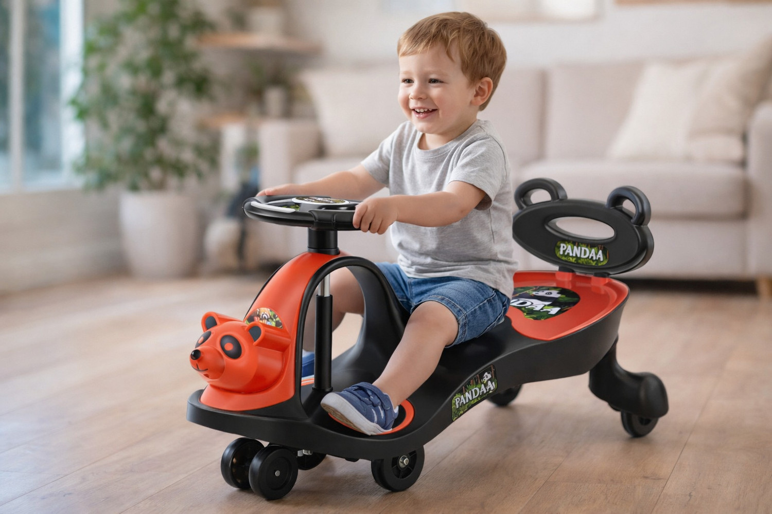 Image of SPEEDFOX Swing Car Ride-On | Musical Twist Car with Smooth Wheels | No Pedal Ride Toy