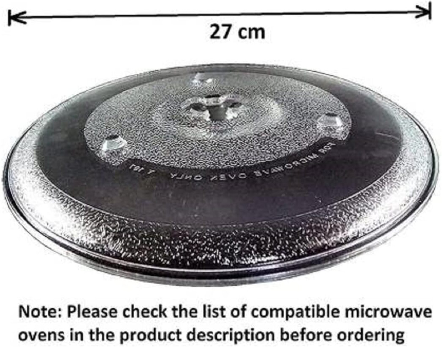 Image of jkbk 10.6 Inch Coupler Compatible for ONIDA MO23CJS11B Fiber Glass Microwave Turntable Plate