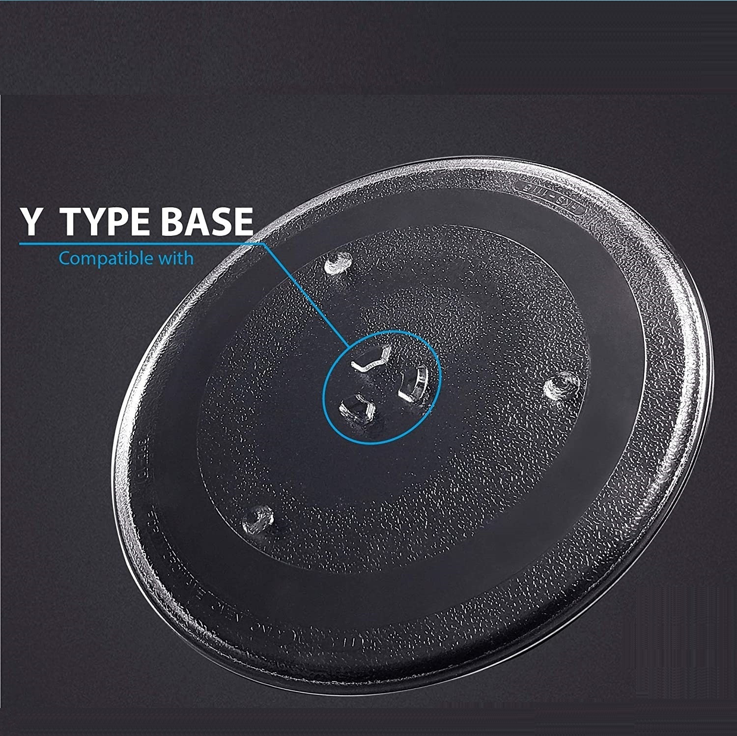 Image of Payflip Turntable Plate Compatible With LG MC2844EB Convection 28 L Microwave Oven Fiber Glass Microwave Turntable Plate