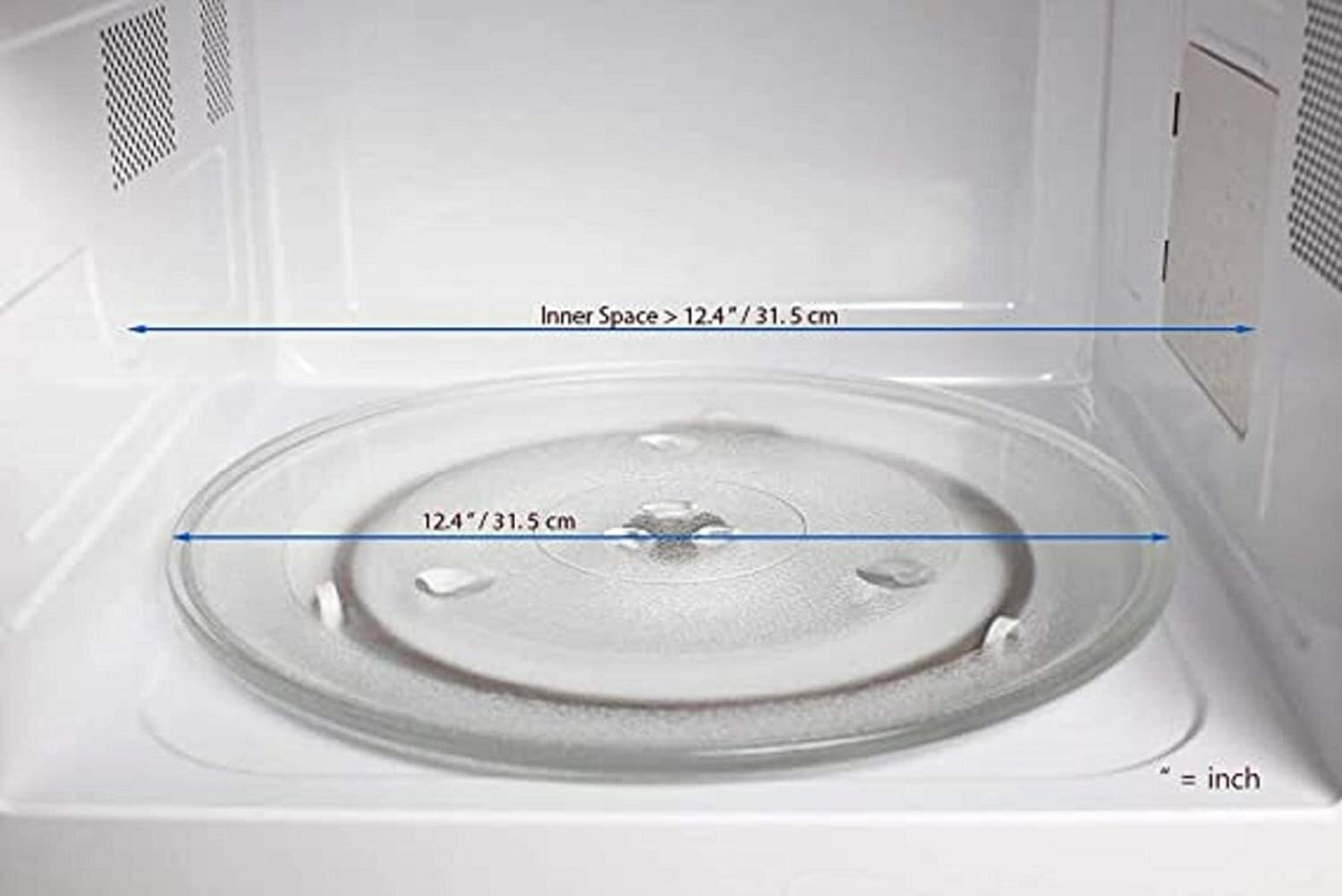 Image of Payflip 12.5 In Microwave Turntable Plate Suitable For Panasonic NN-CT645BFDG Convection Fiber Glass Microwave Turntable Plate