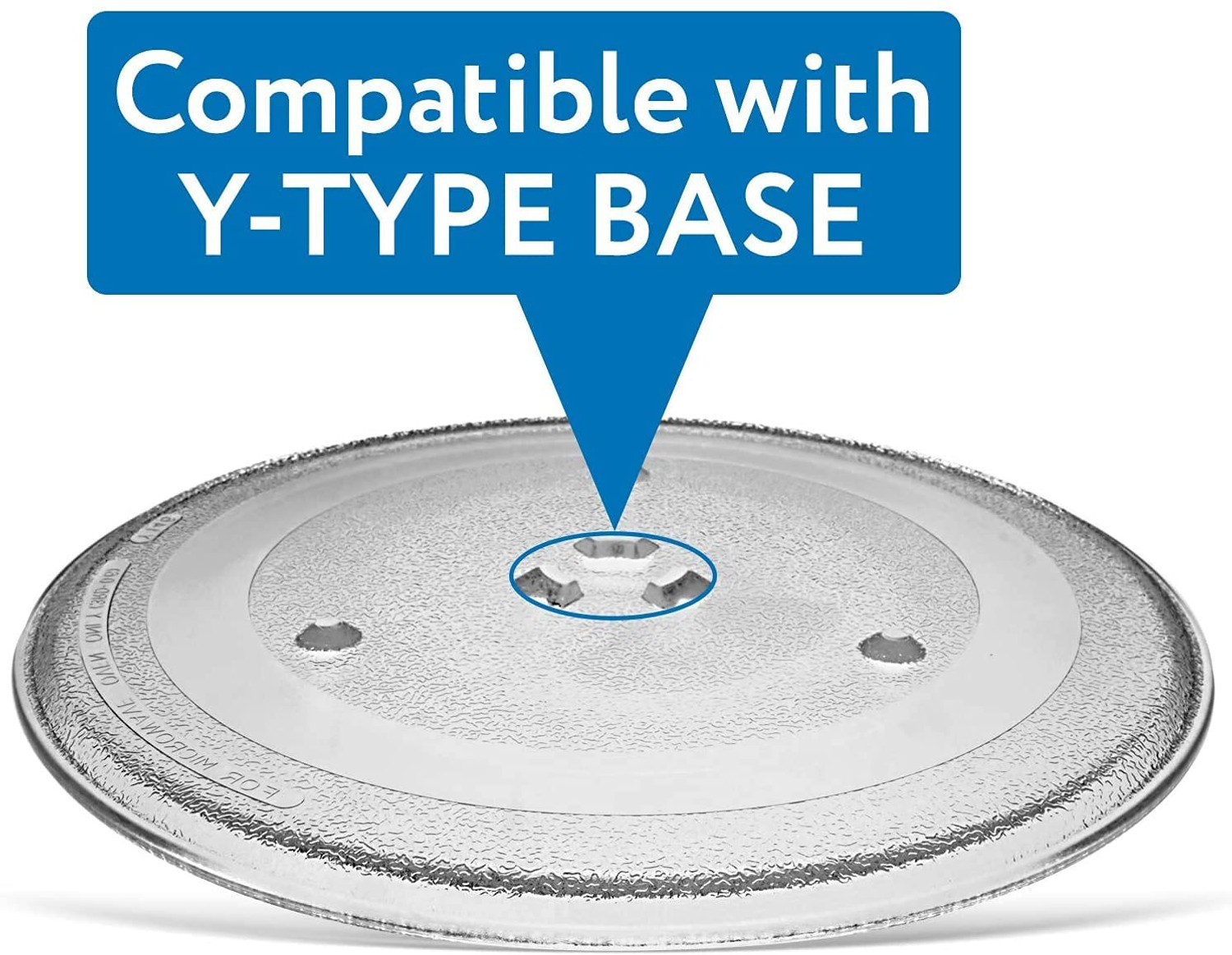 Image of Payflip Turntable Plate Compatible for Panasonic NN-CT66HBFDG Microwave Oven Fiber Glass Microwave Turntable Plate