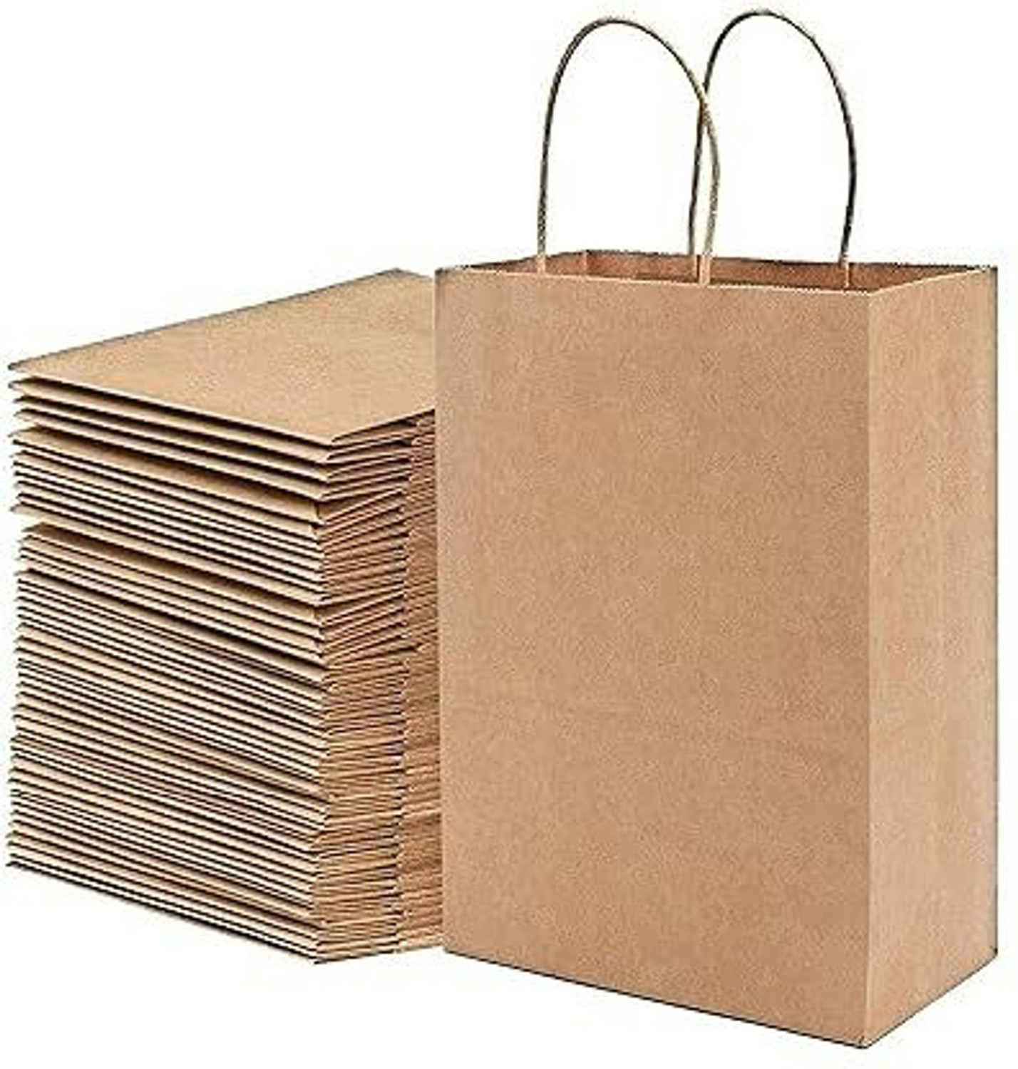 Image of ANUPAM Brown Paper Bags with Twisted Handles Suits In Gifting, Shopping & Packing Security Bag