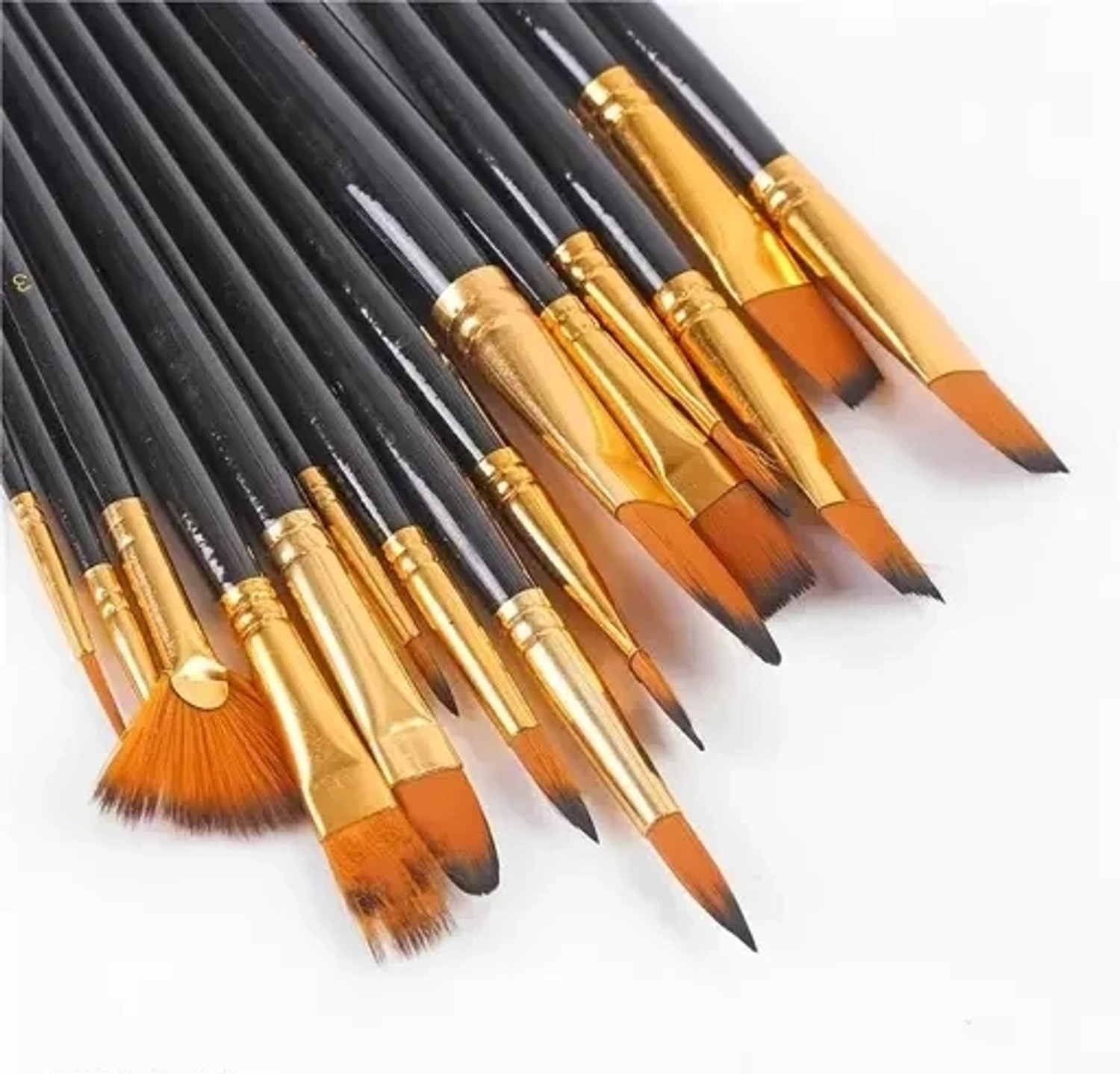 Image of ProStroke Professinal Paint Brush Set for Multipurpose Use Painting Brush Set Nylon Hair