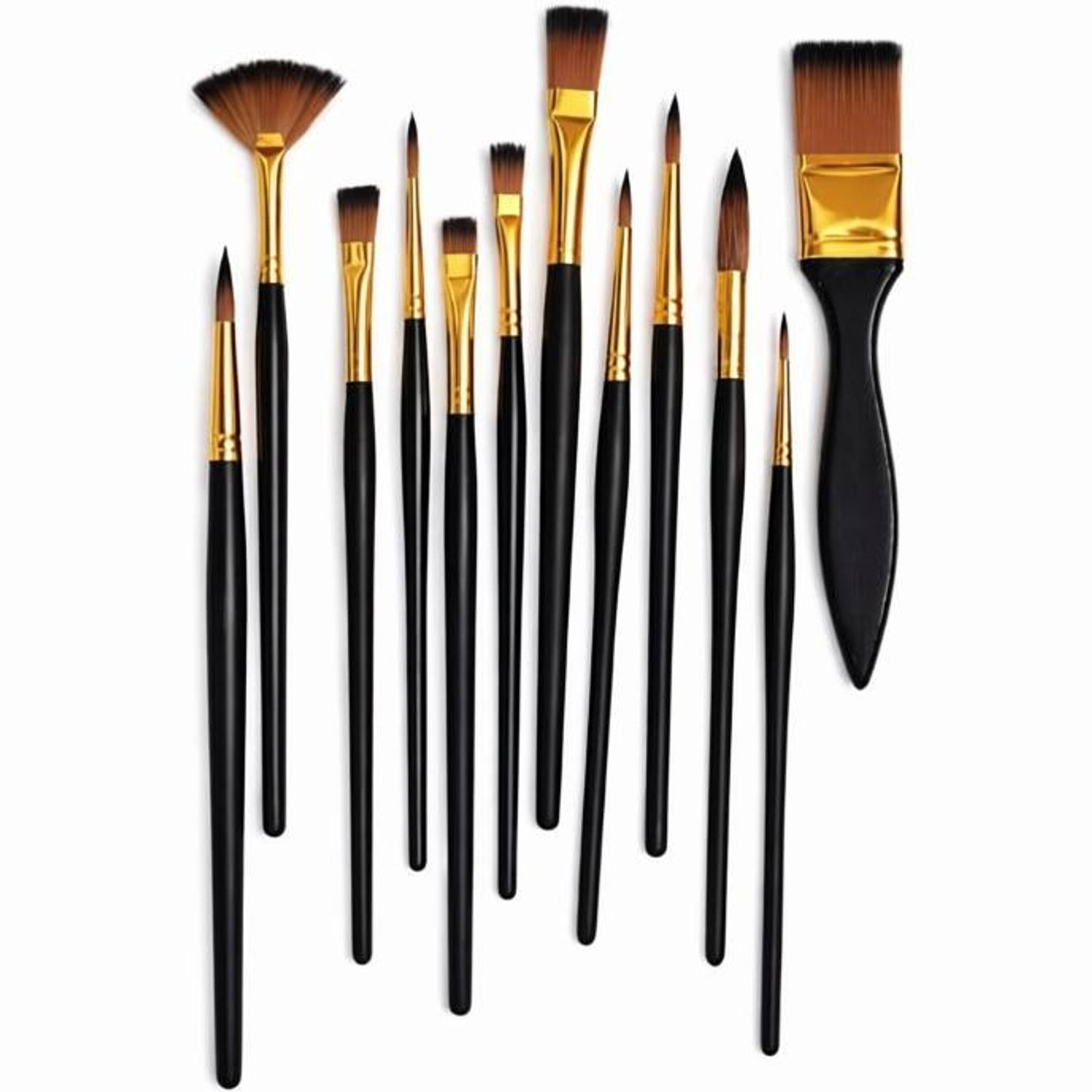 ambarkriti Premium Handmade Artist Painting Brushes for Acrylic,Watercolor