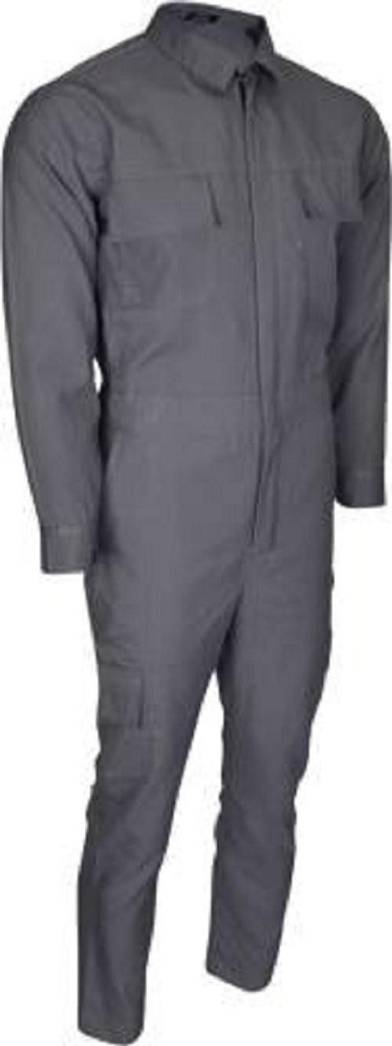 Image of Solitaire WORKWEAR men's overall /boiler suit Plain Safety Jacket (Grey) Paint Coverall (L)